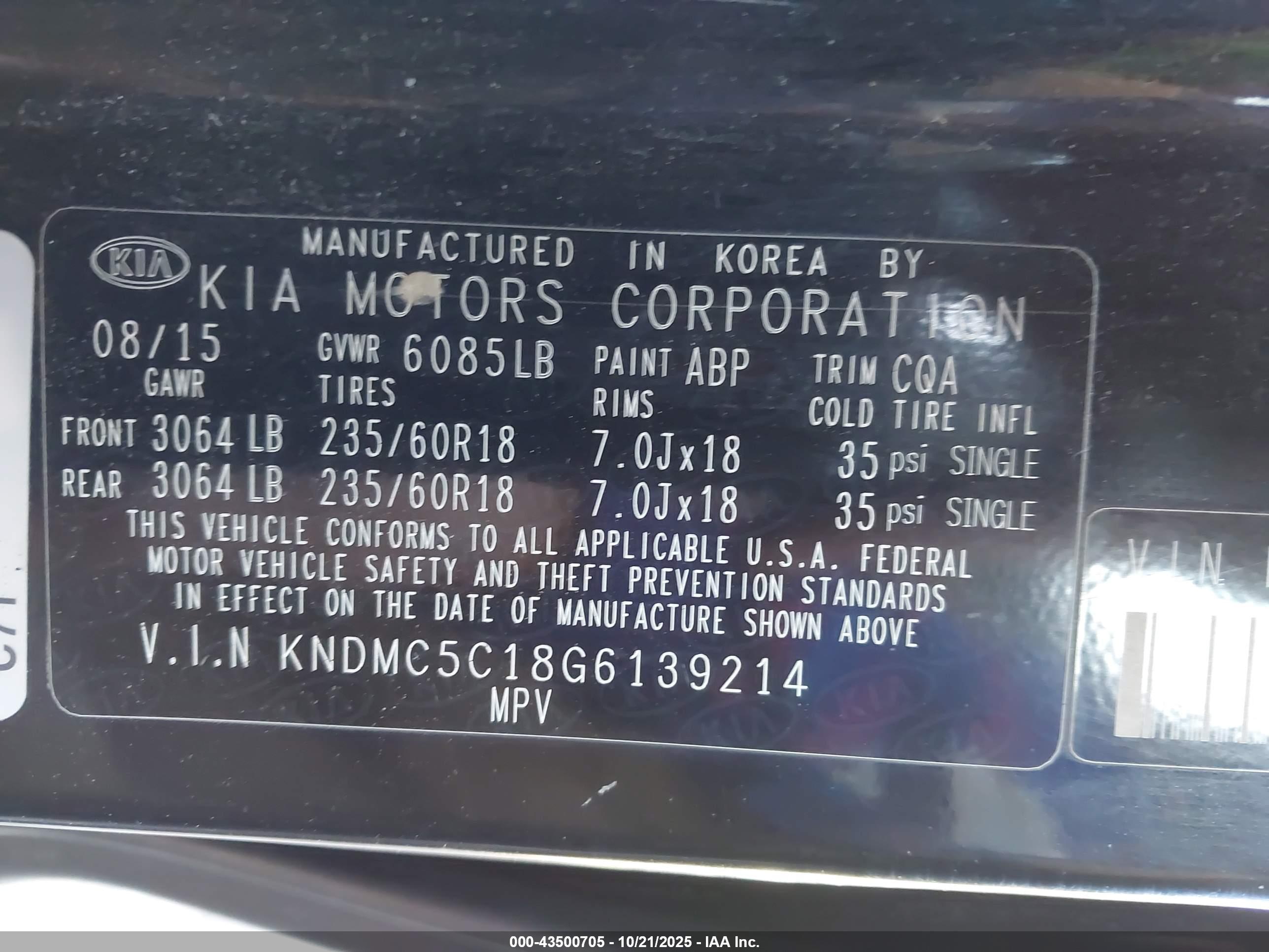 KIA SEDONA image 9