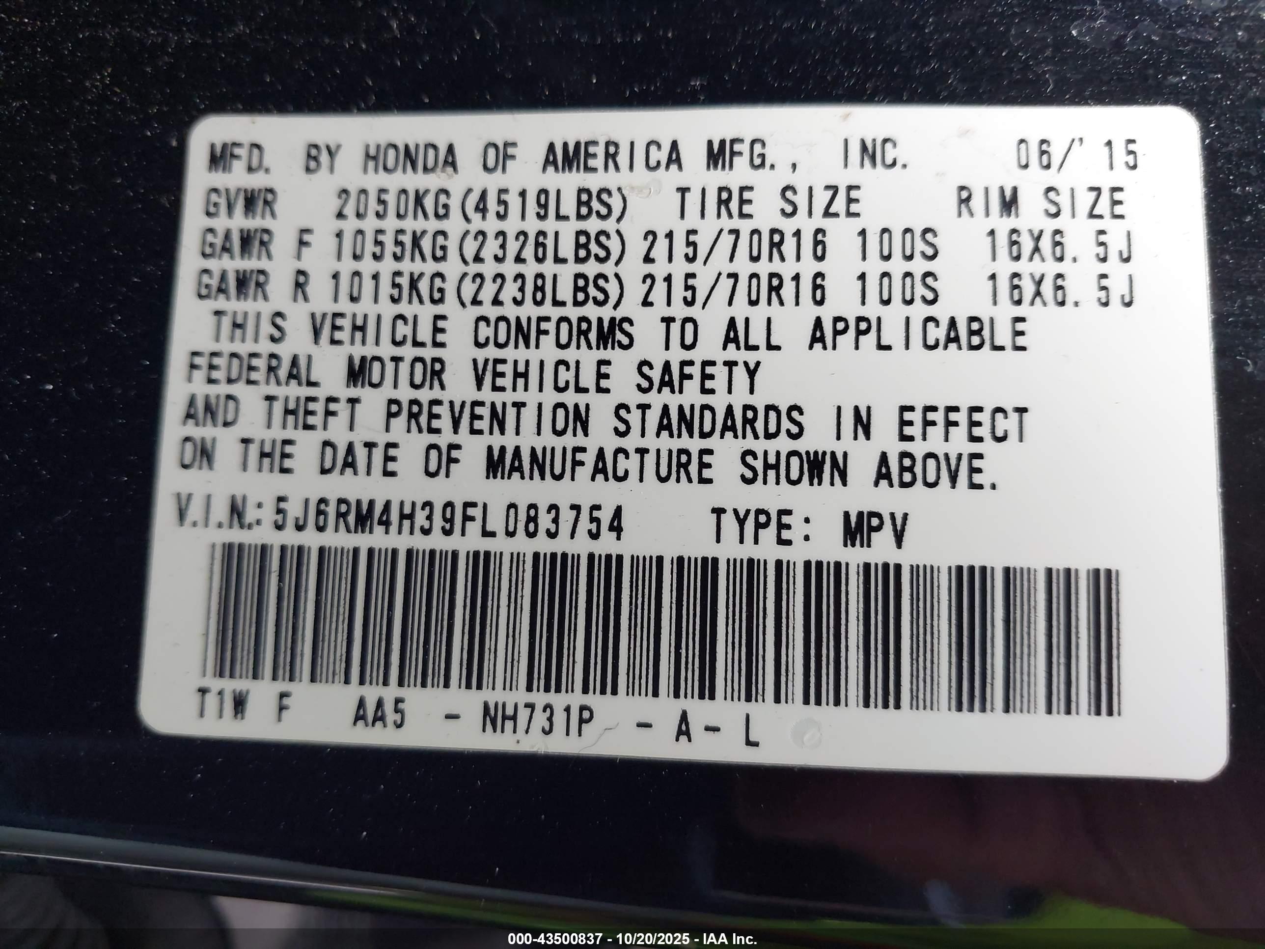 HONDA CR-V image 9