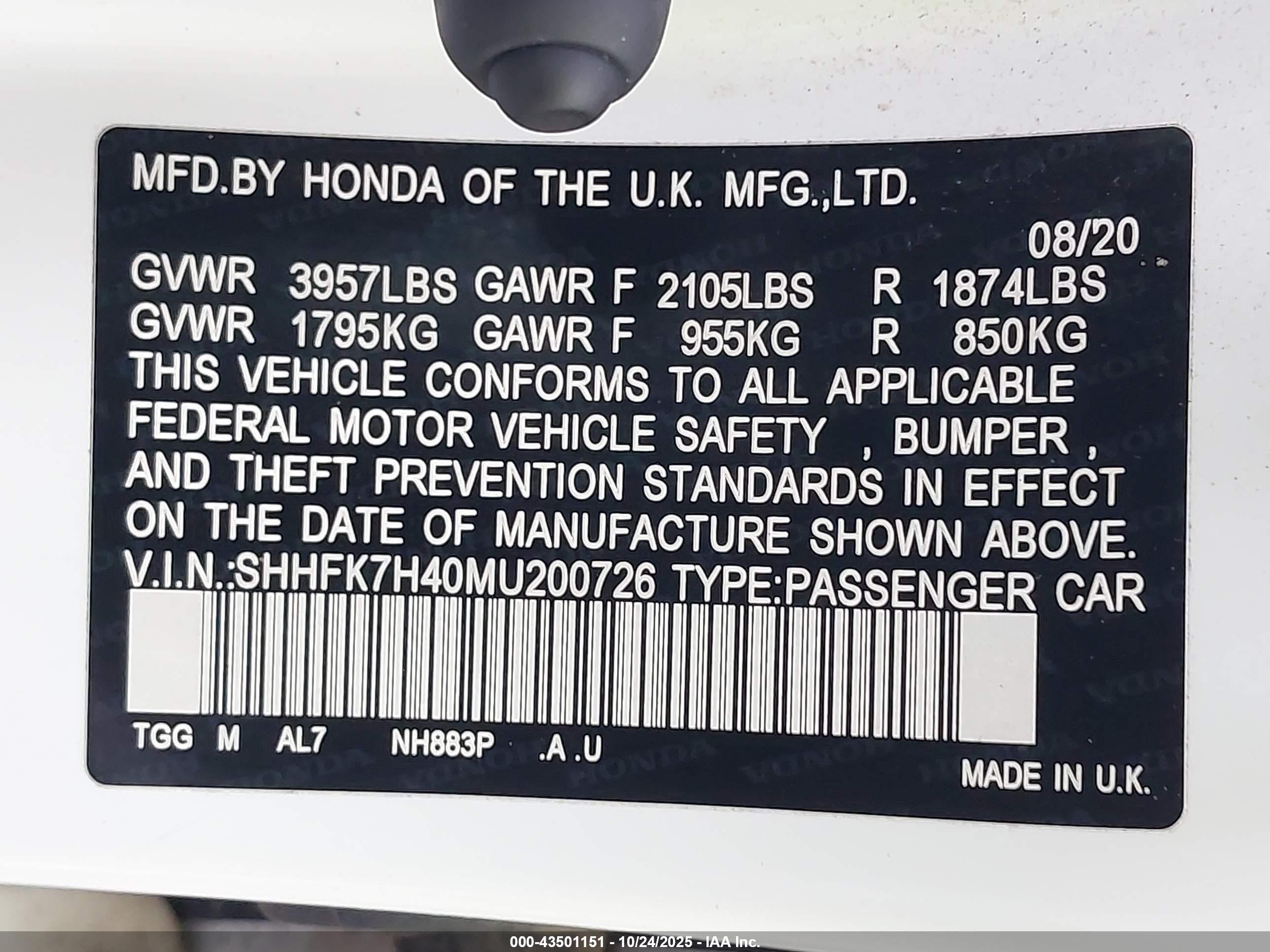 HONDA CIVIC image 9