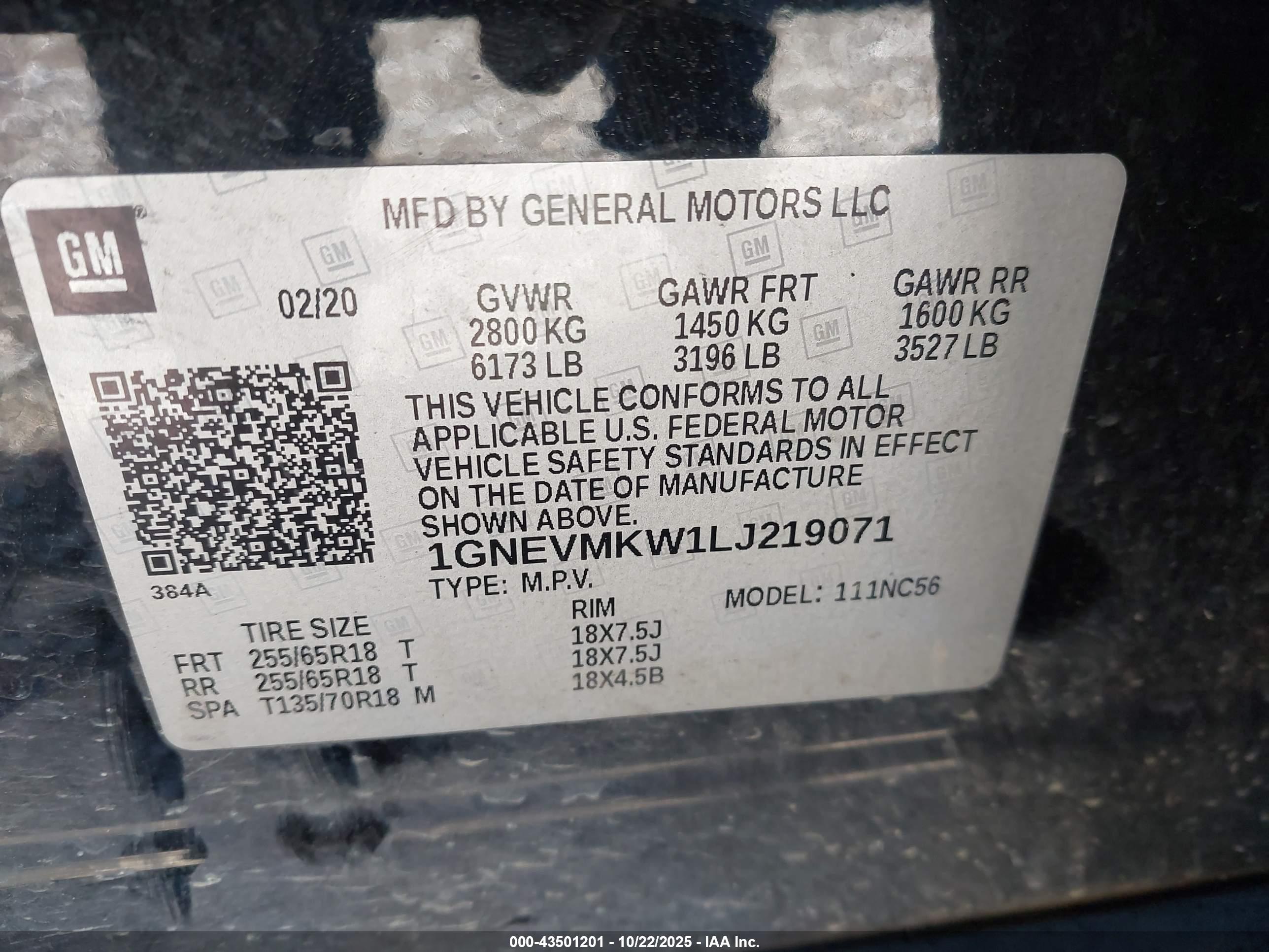 CHEVROLET TRAVERSE image 9