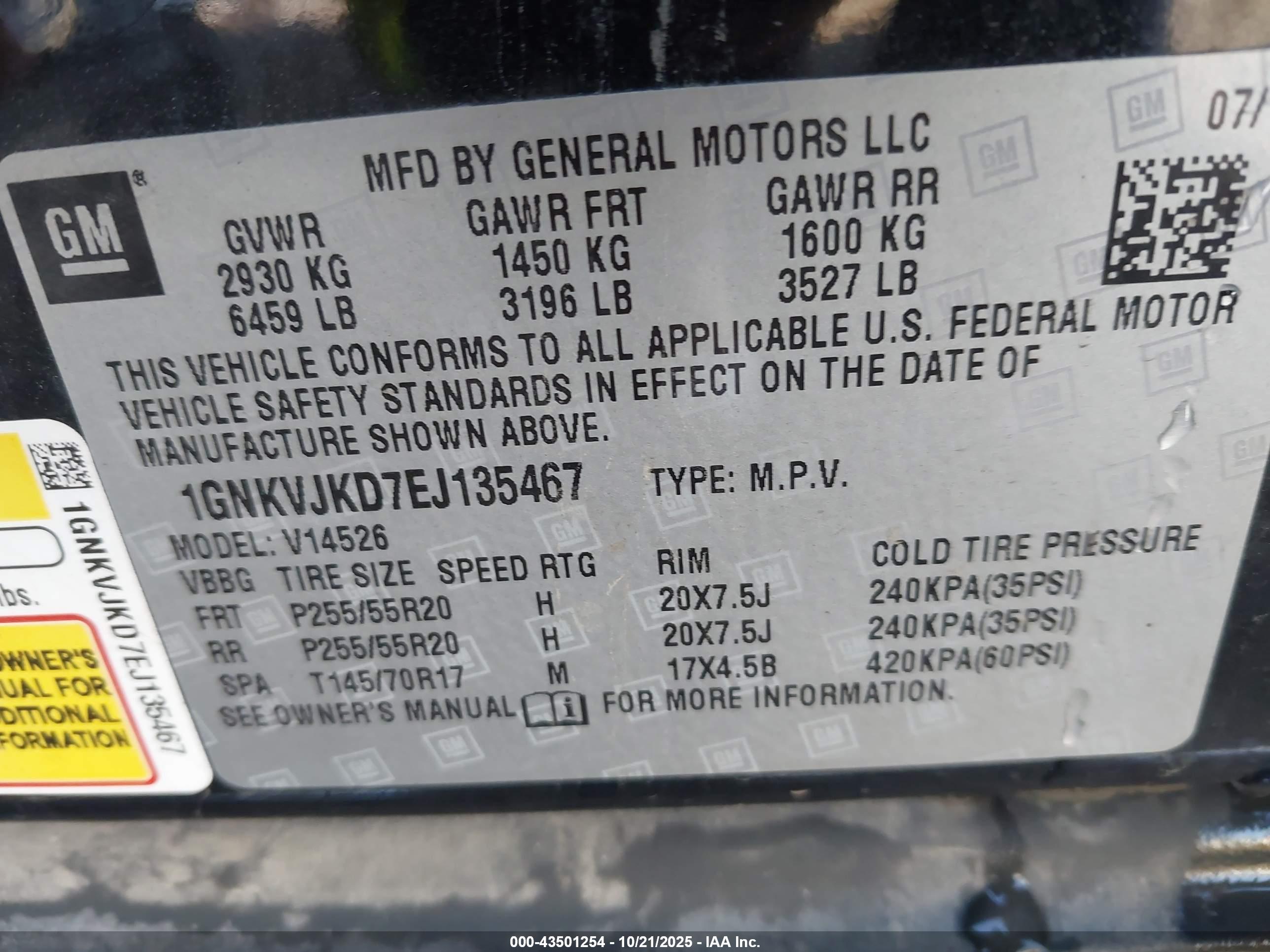 CHEVROLET TRAVERSE image 9