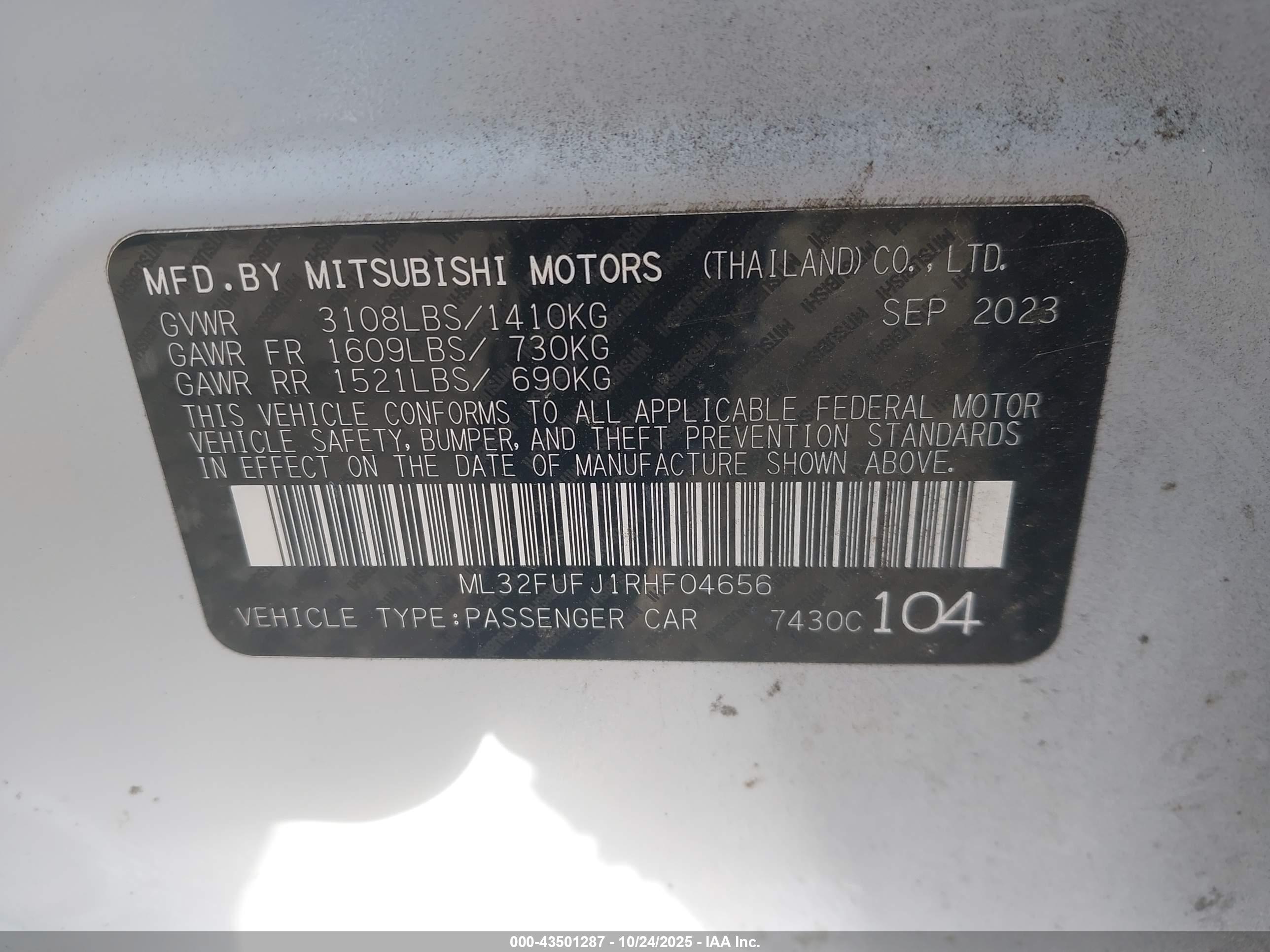 MITSUBISHI MIRAGE image 9