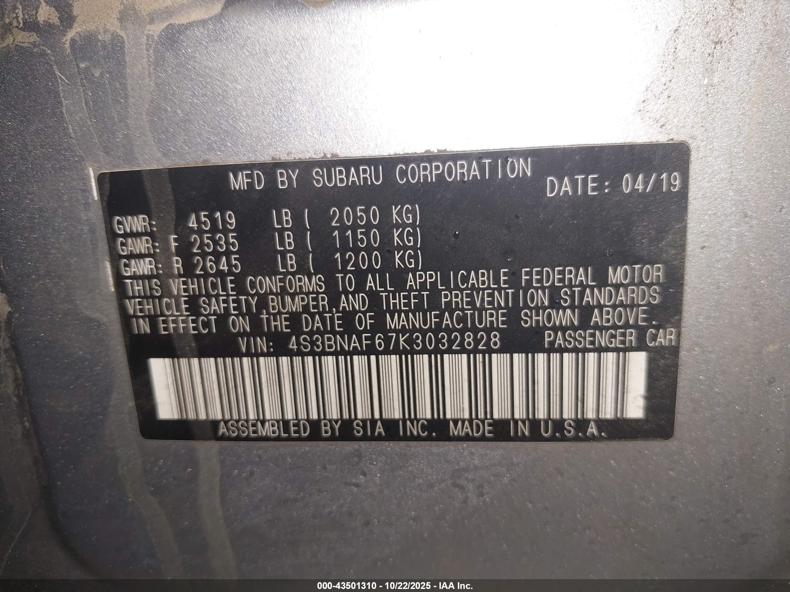 SUBARU LEGACY image 9