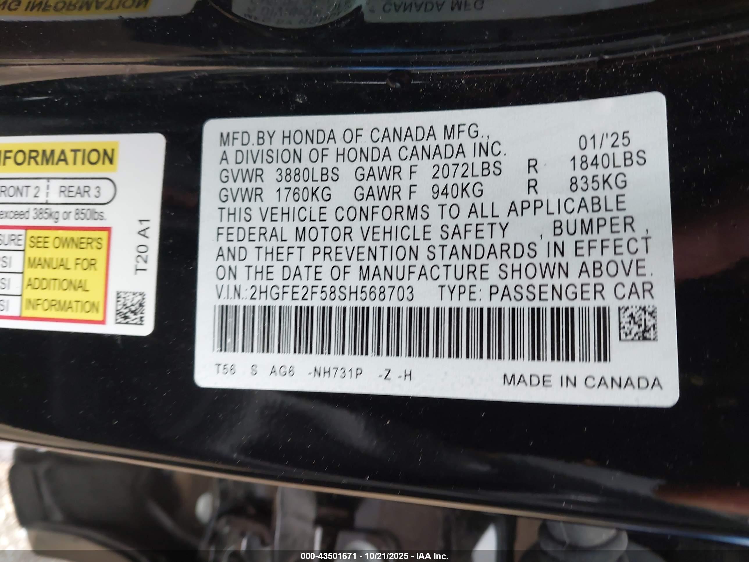 HONDA CIVIC image 9