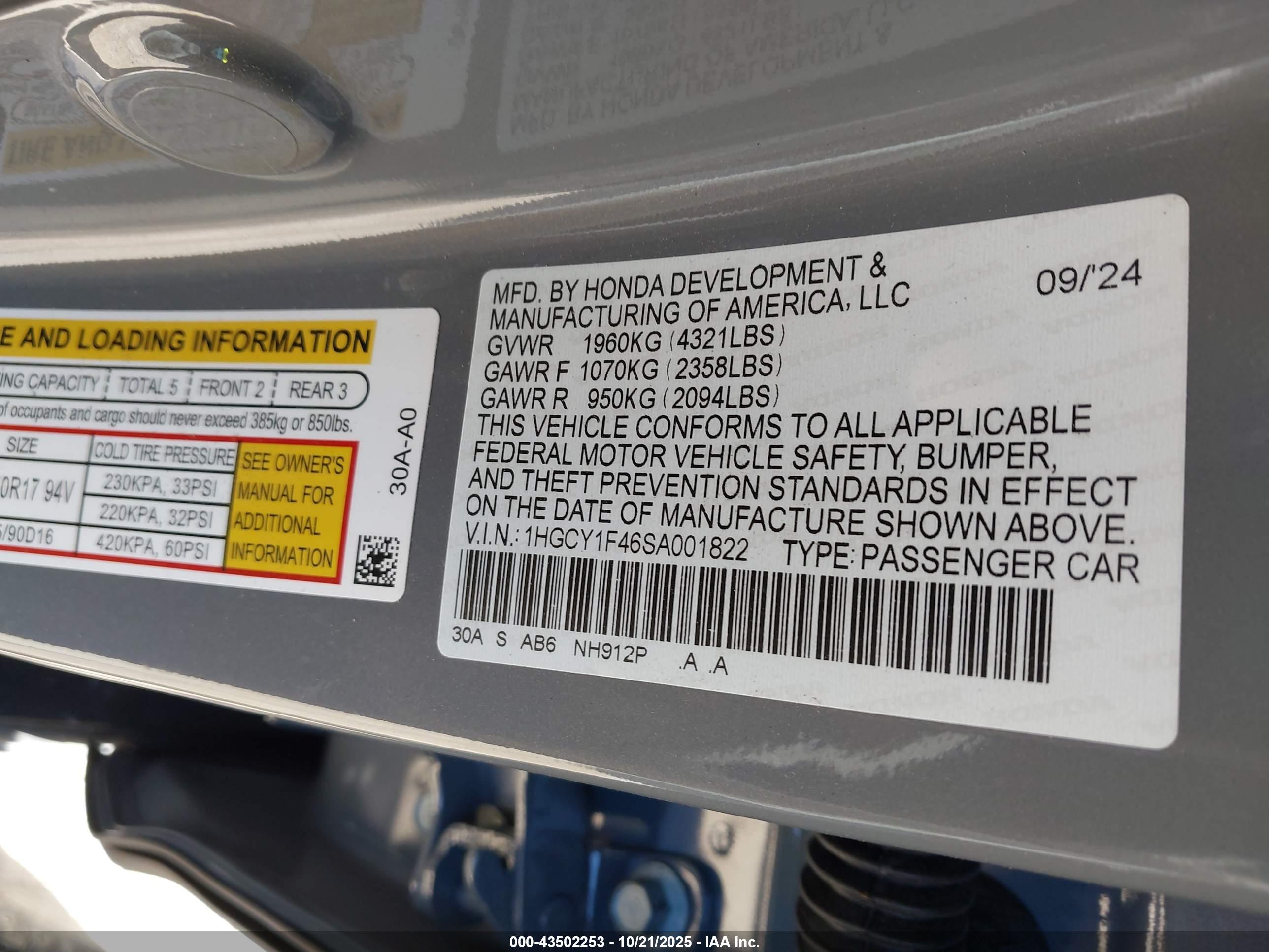 HONDA ACCORD image 9