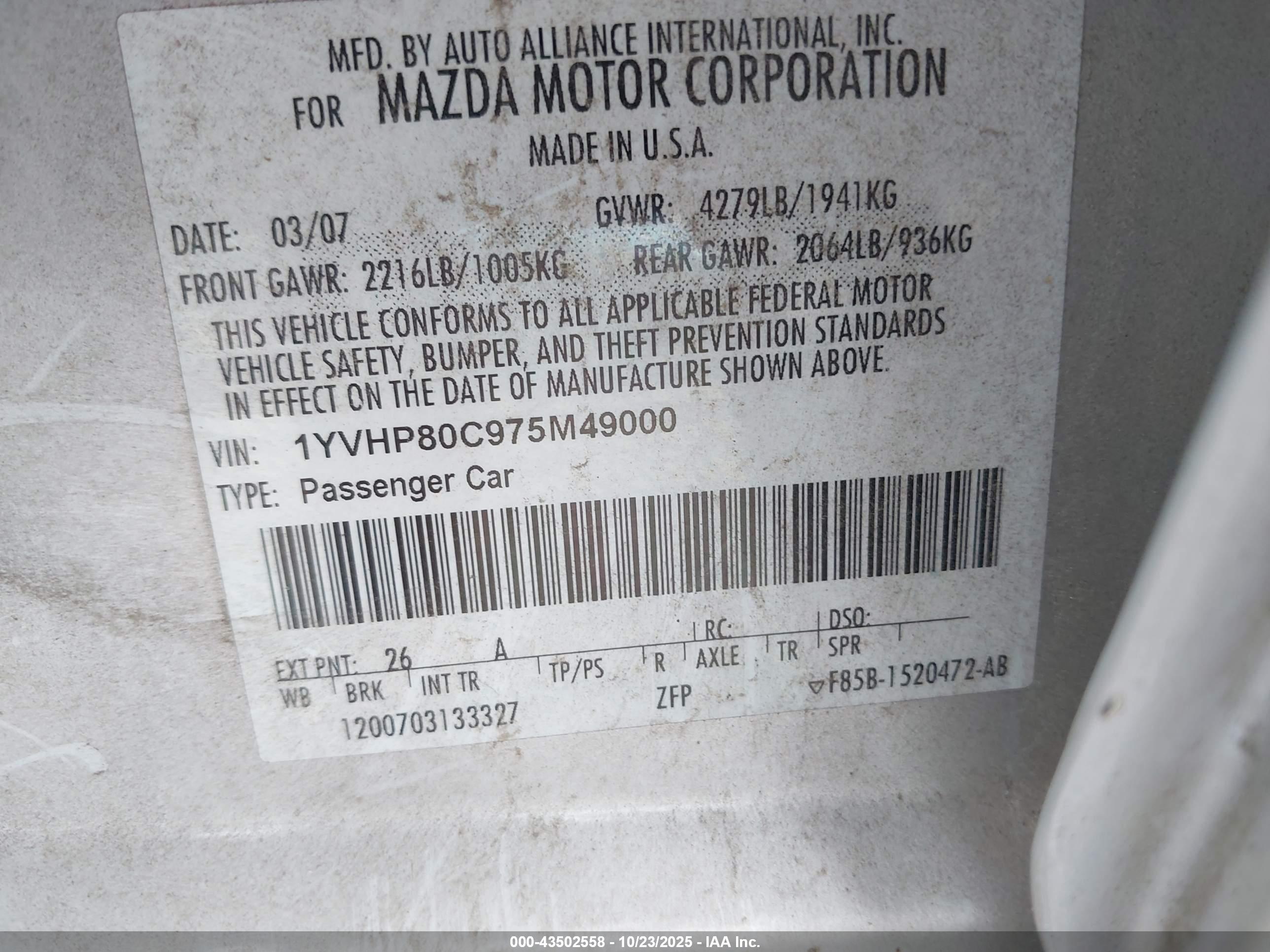 MAZDA MAZDA6 image 9