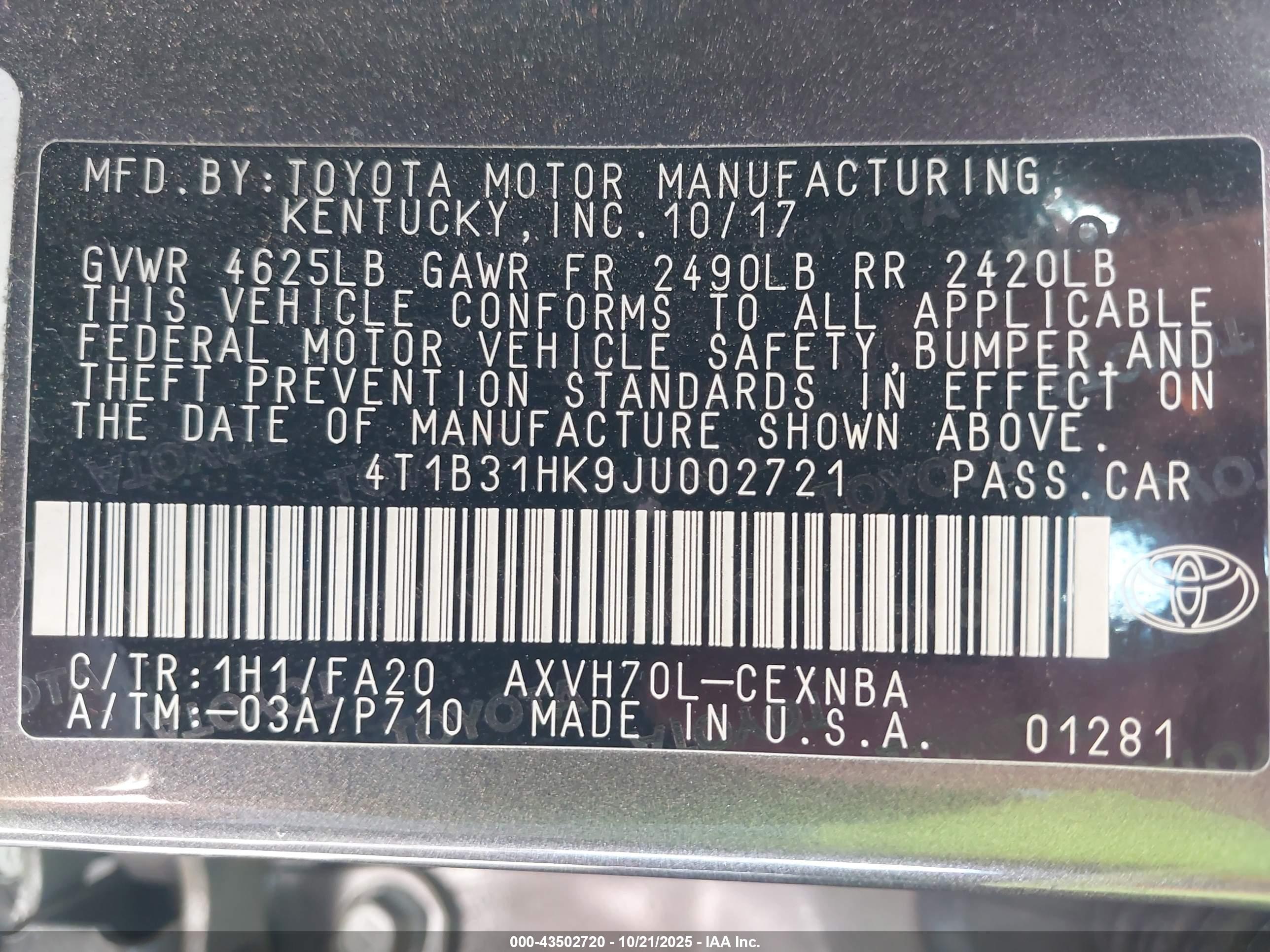 TOYOTA CAMRY image 9