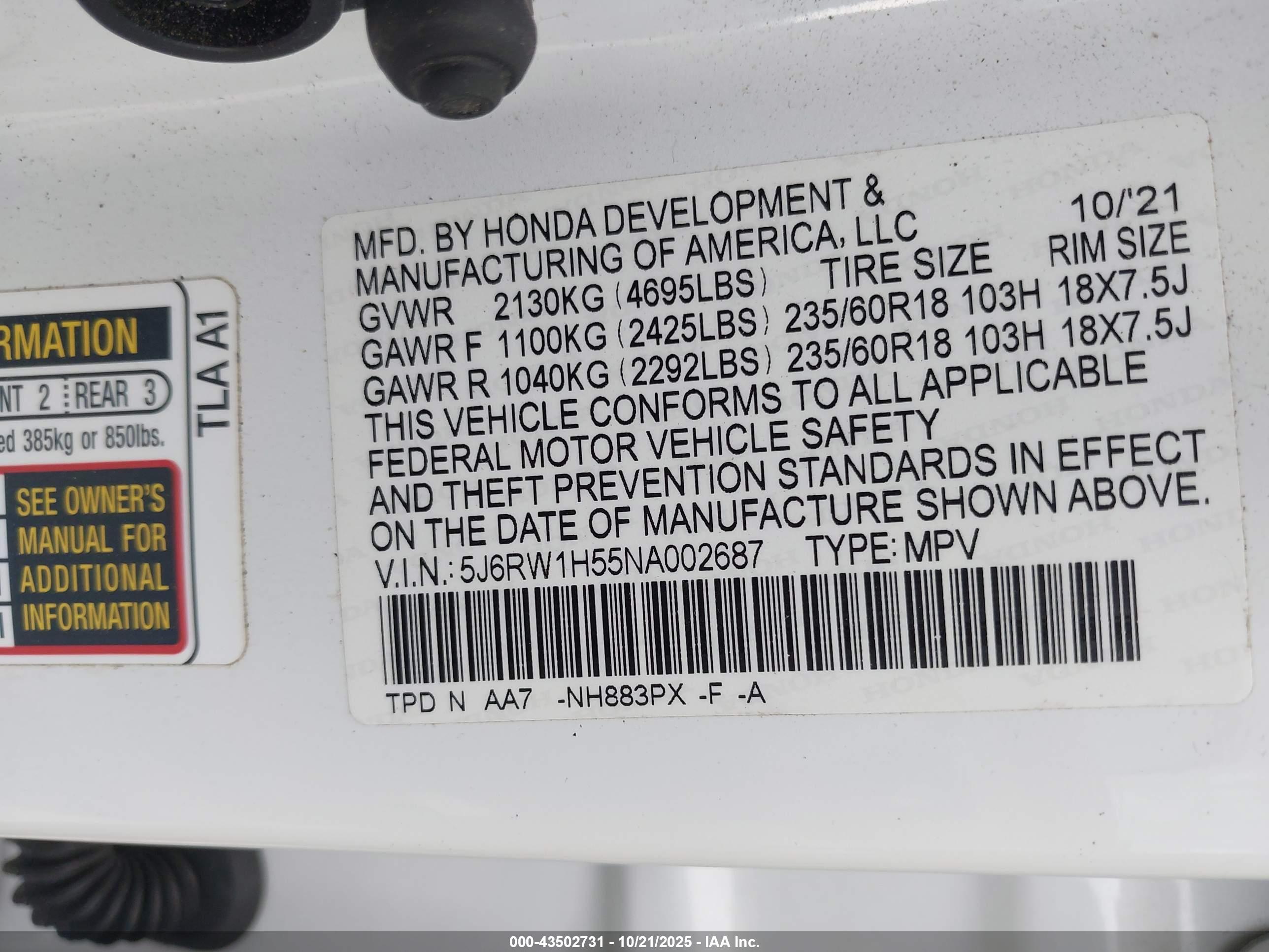 HONDA CR-V image 9