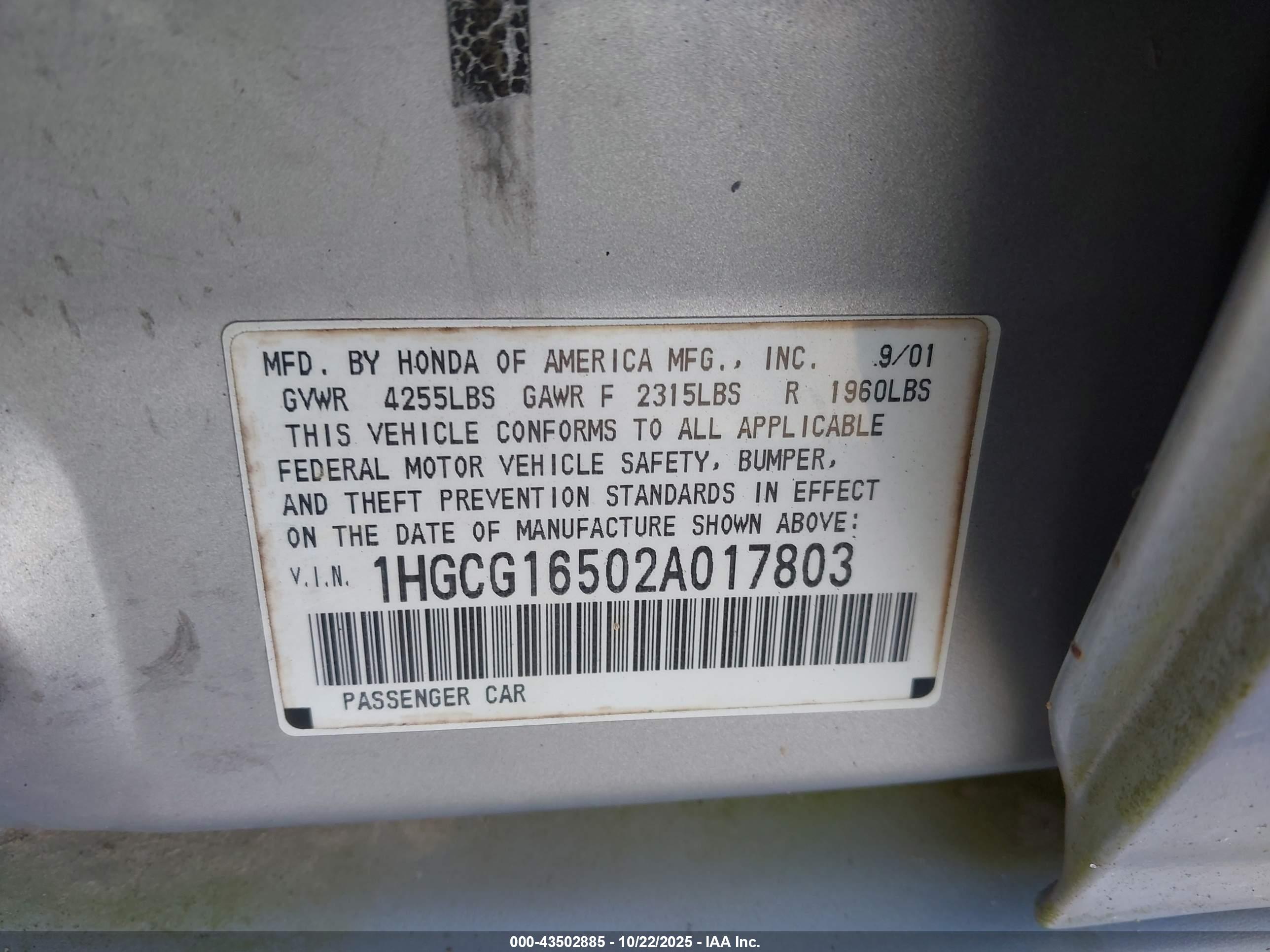 HONDA ACCORD image 9