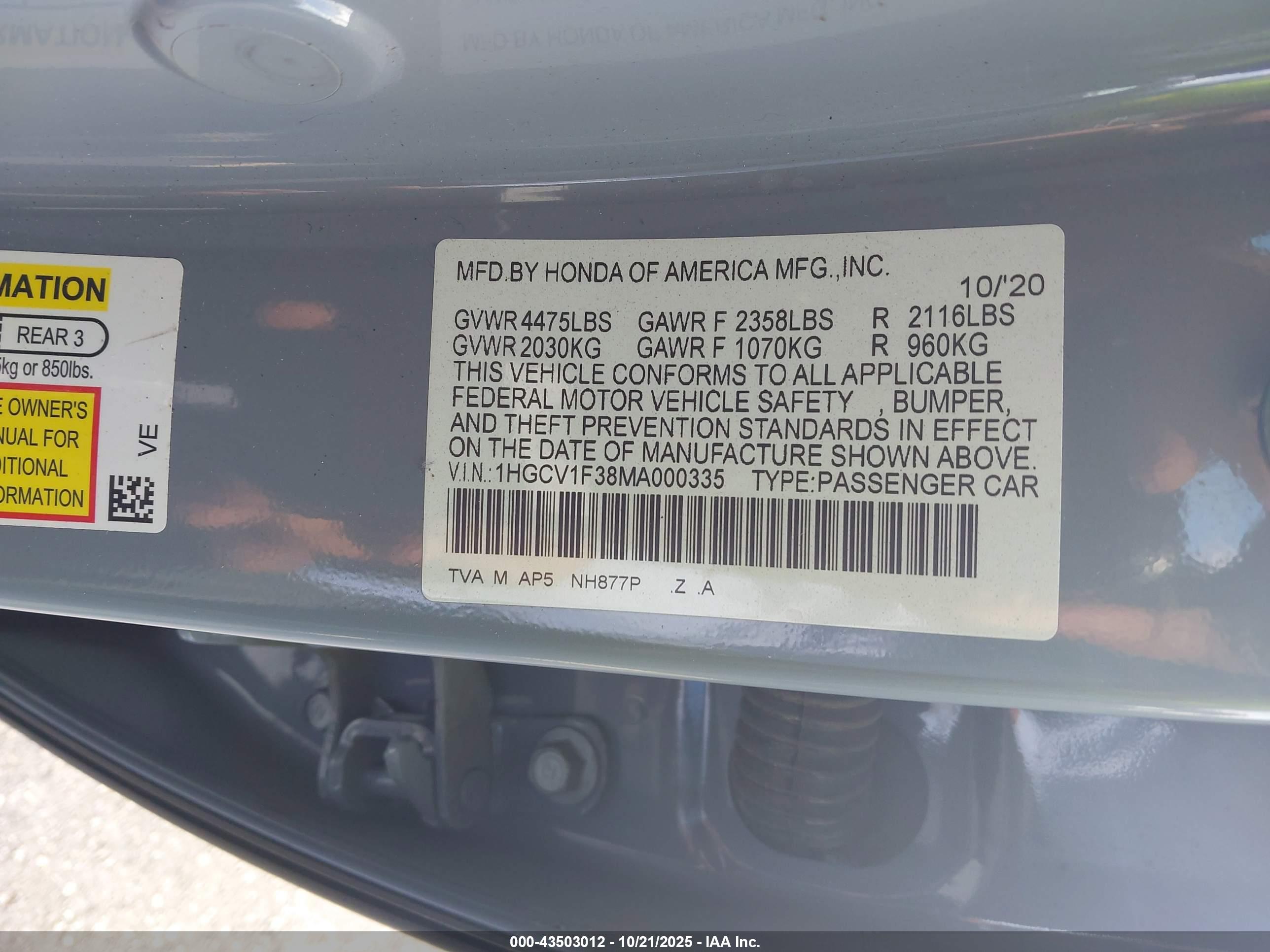 HONDA ACCORD image 9