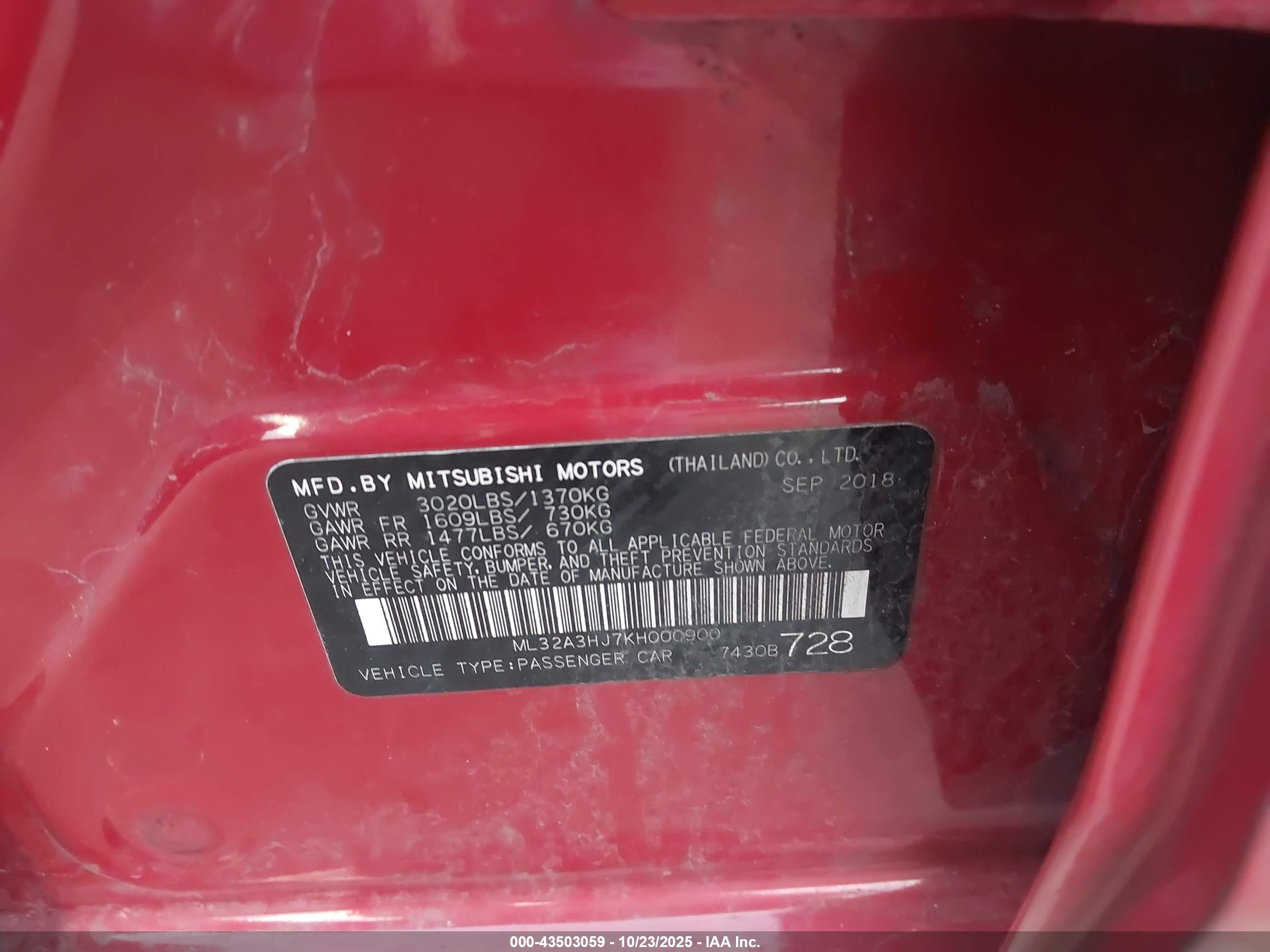 MITSUBISHI MIRAGE image 9