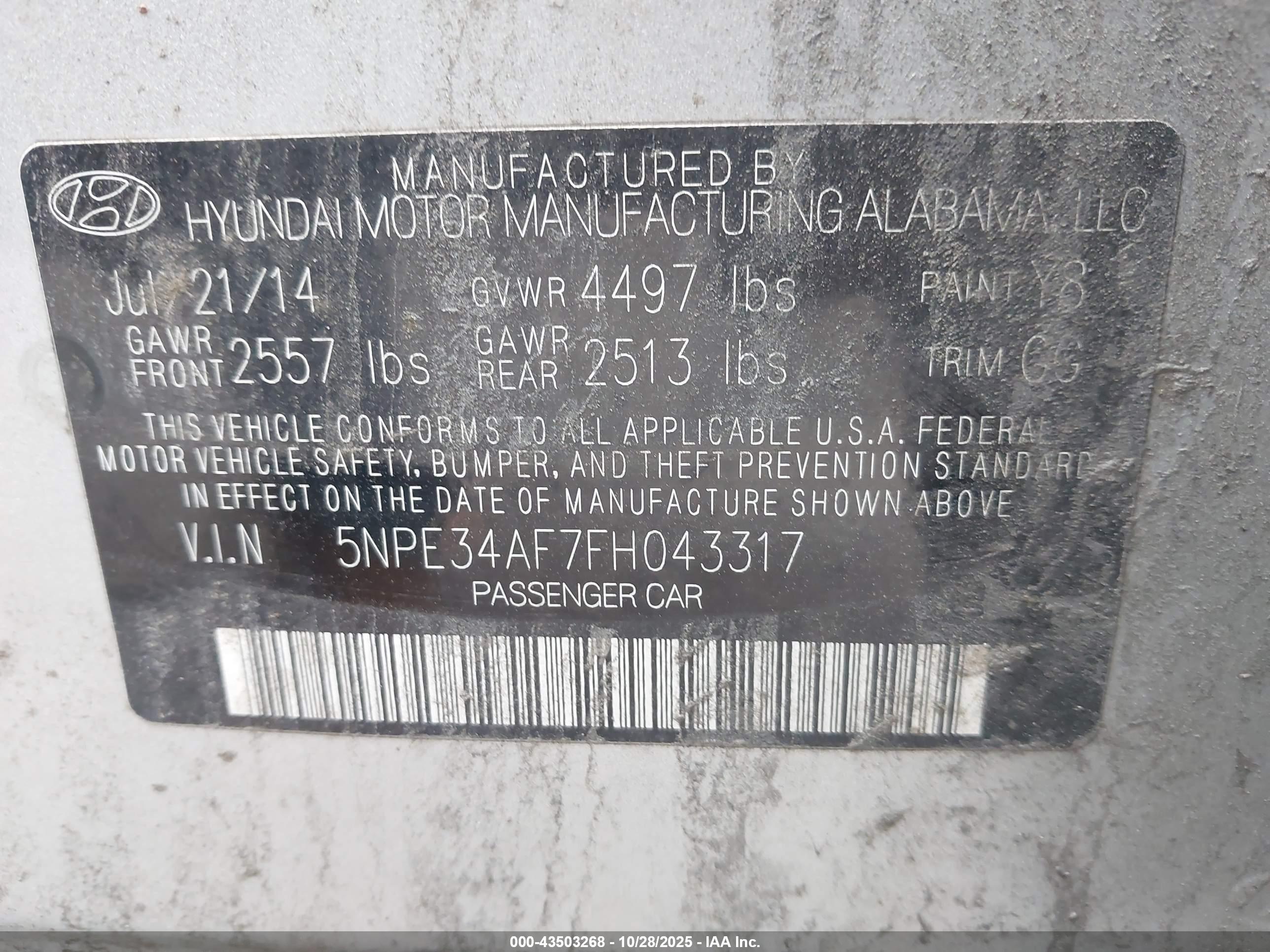 HYUNDAI SONATA image 9