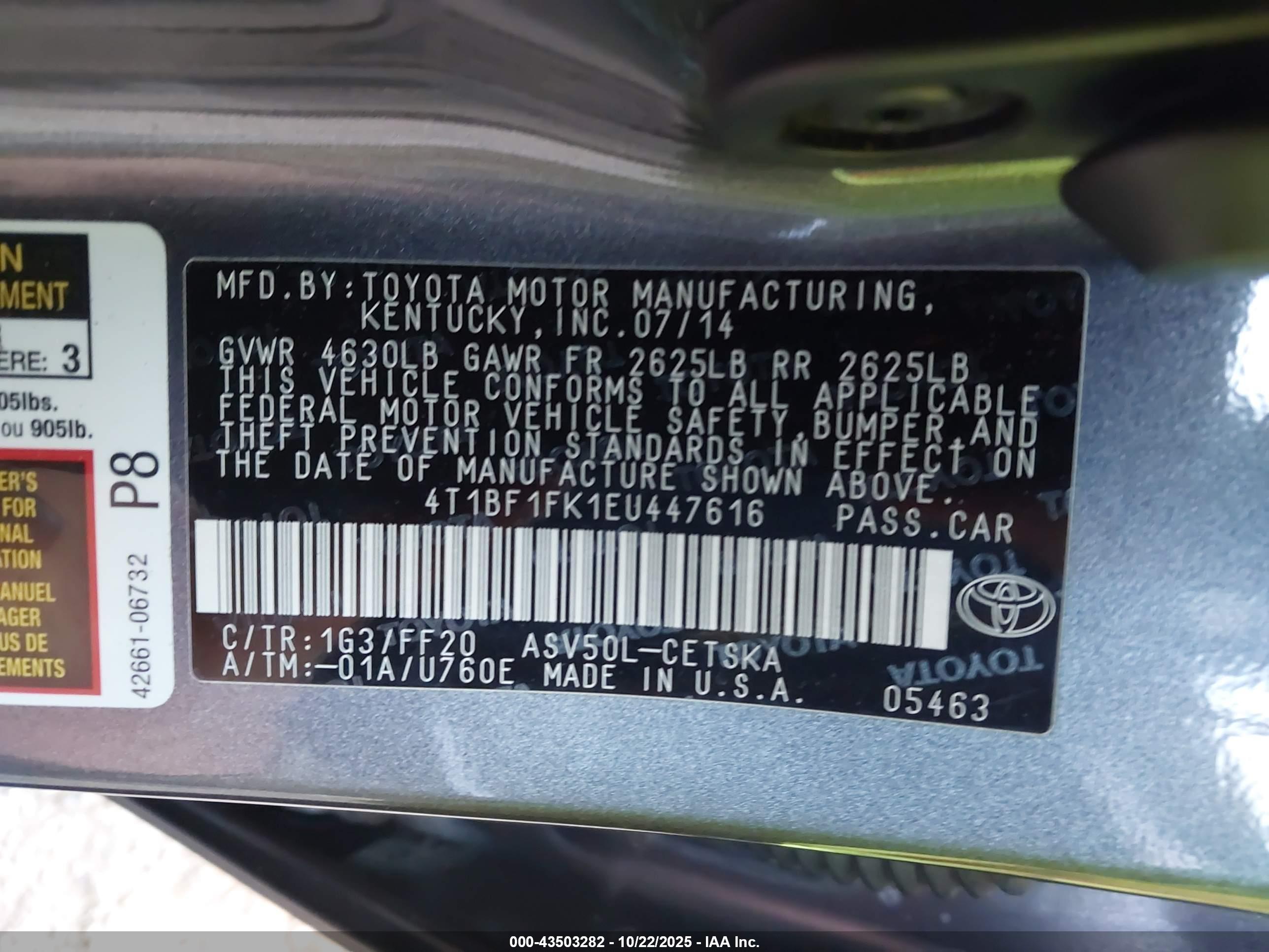 TOYOTA CAMRY image 9