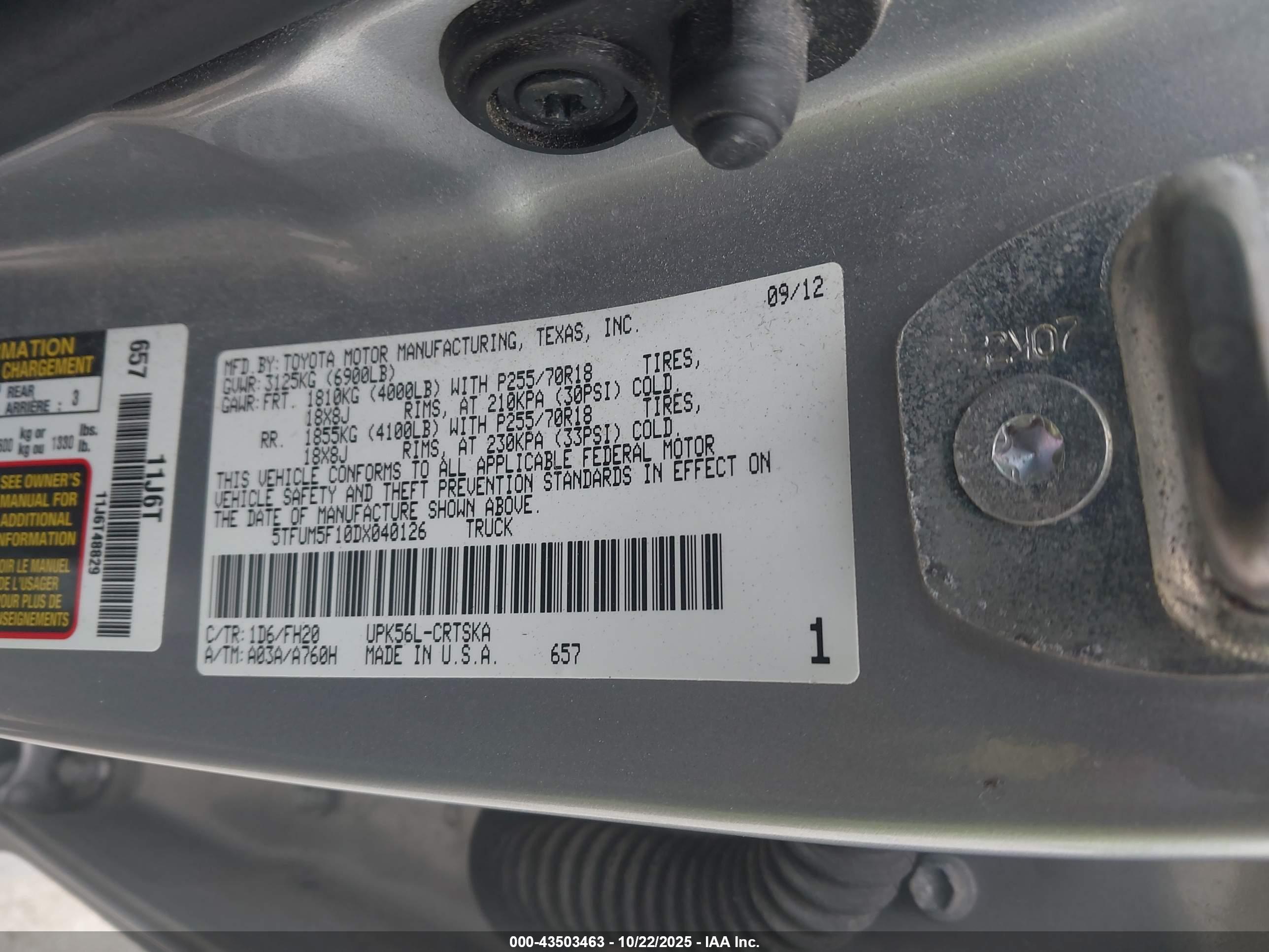 TOYOTA TUNDRA image 9