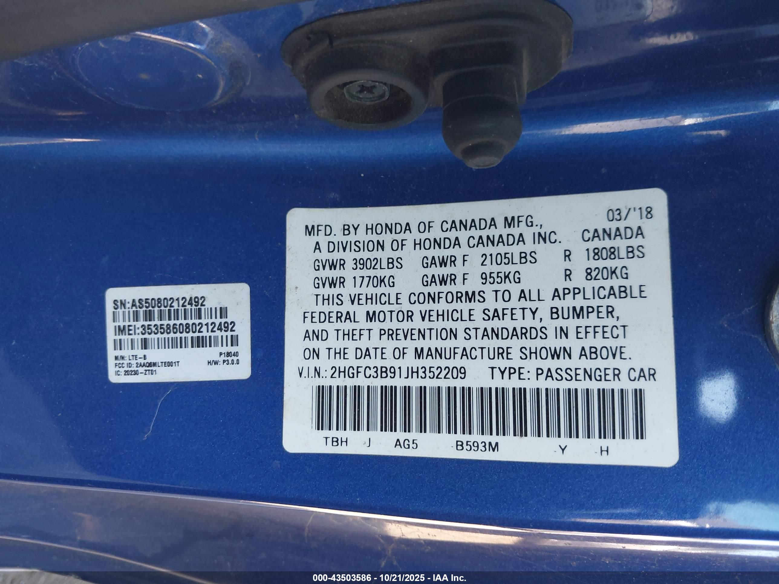 HONDA CIVIC image 9