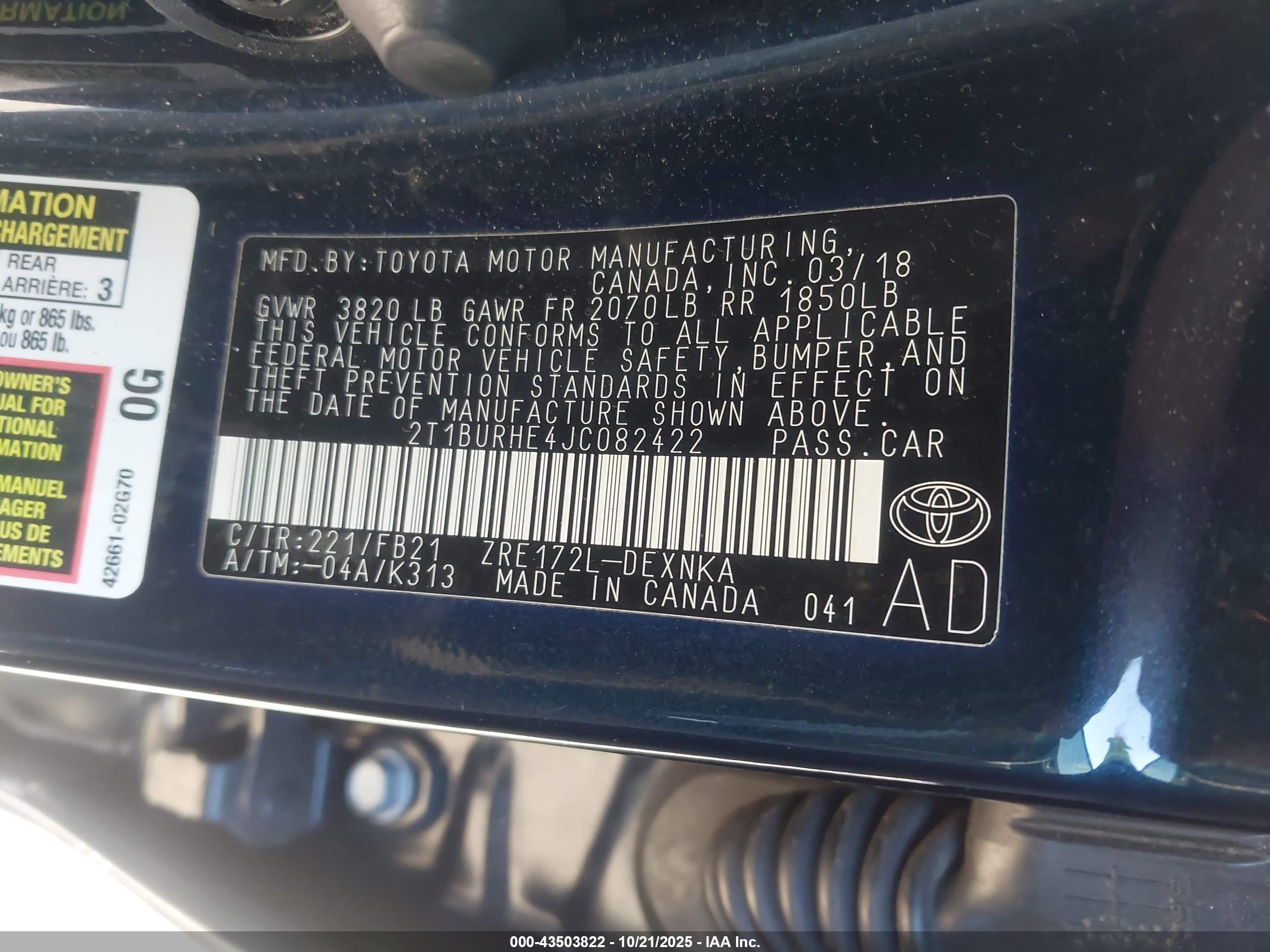 TOYOTA COROLLA image 9