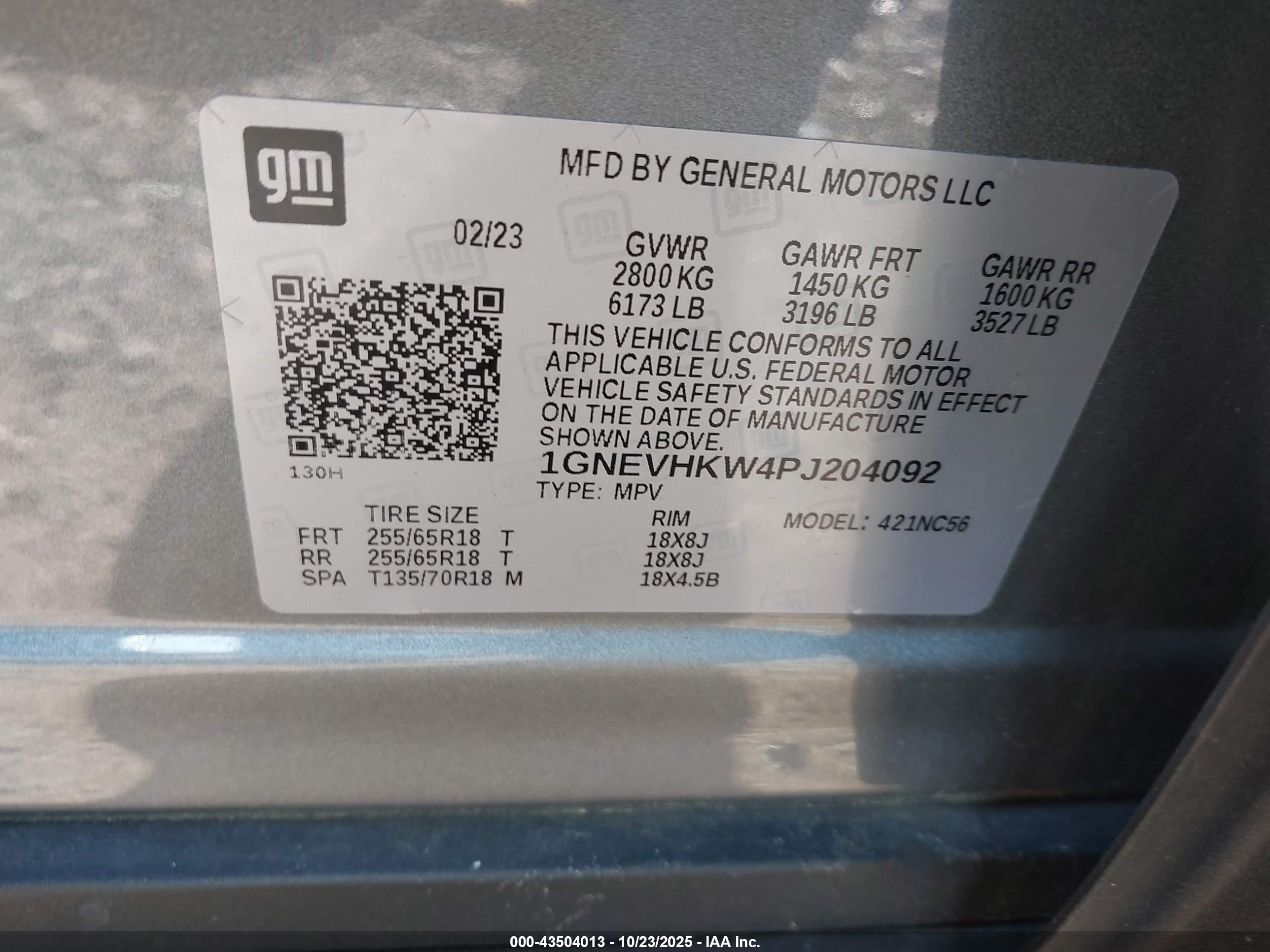 CHEVROLET TRAVERSE image 9