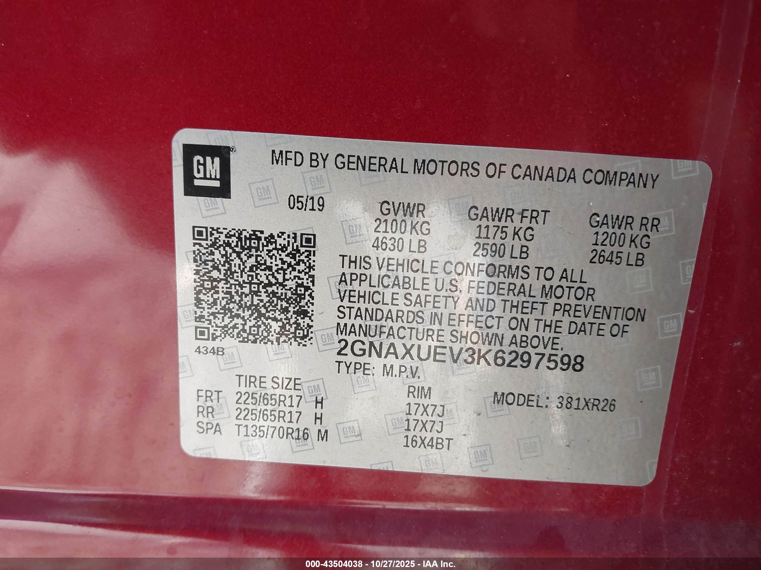 CHEVROLET EQUINOX image 9