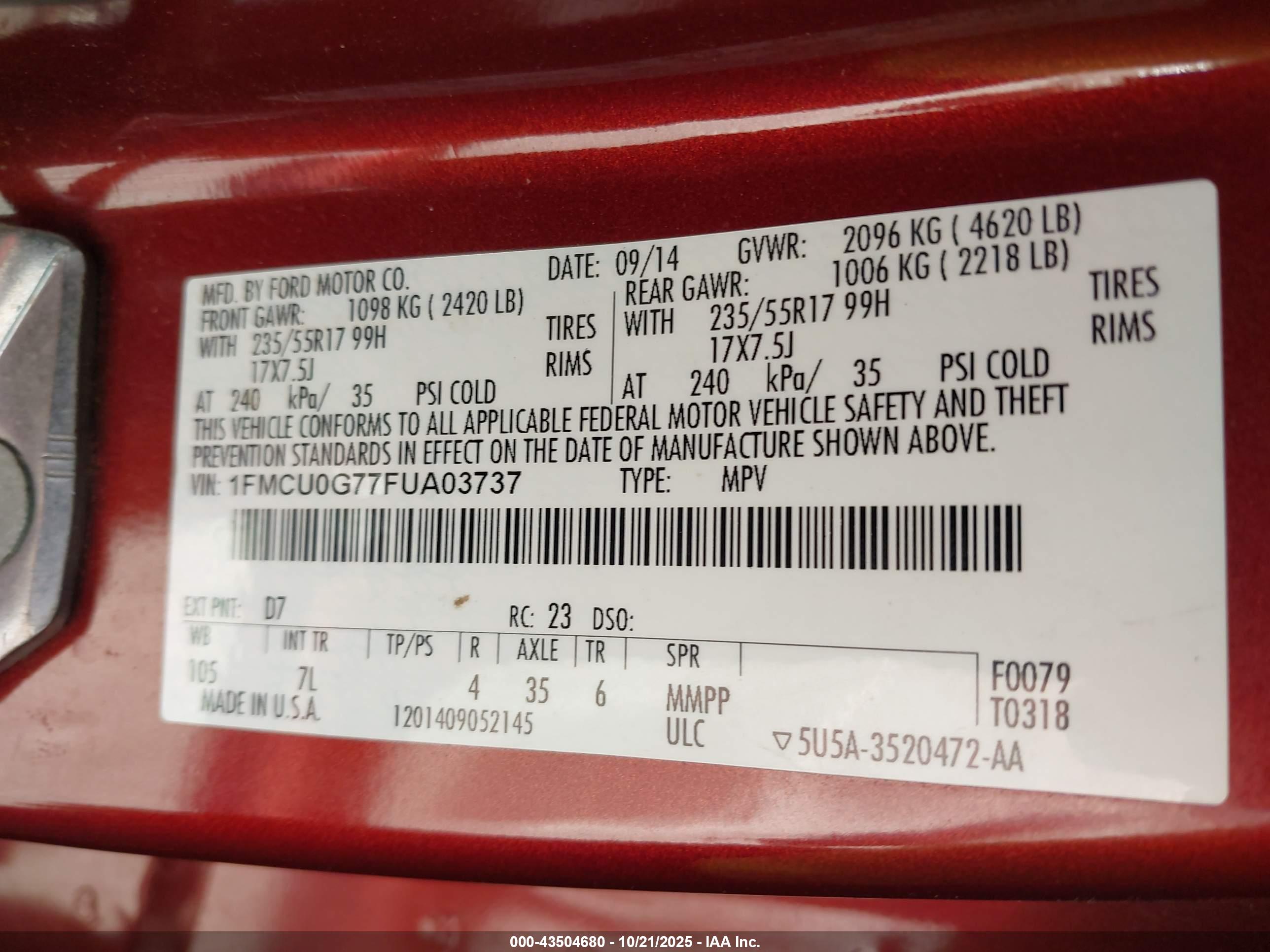 FORD ESCAPE image 9
