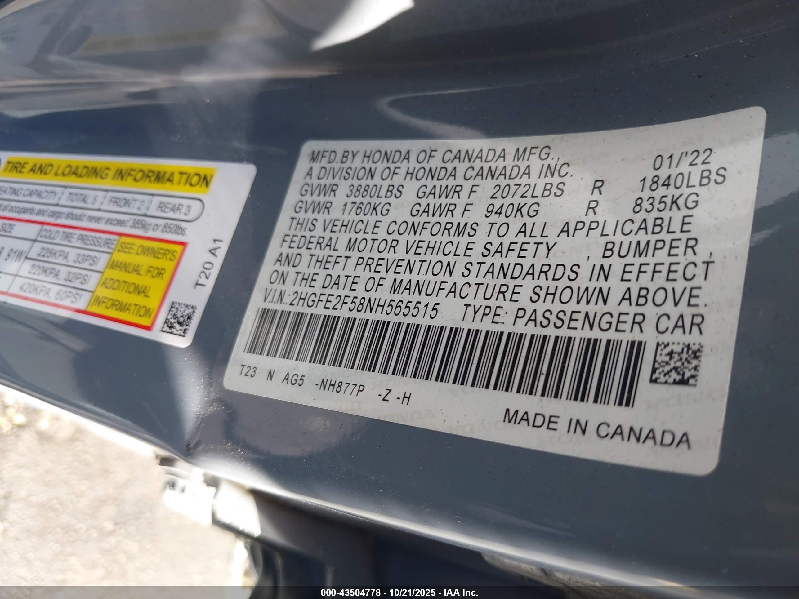 HONDA CIVIC image 9