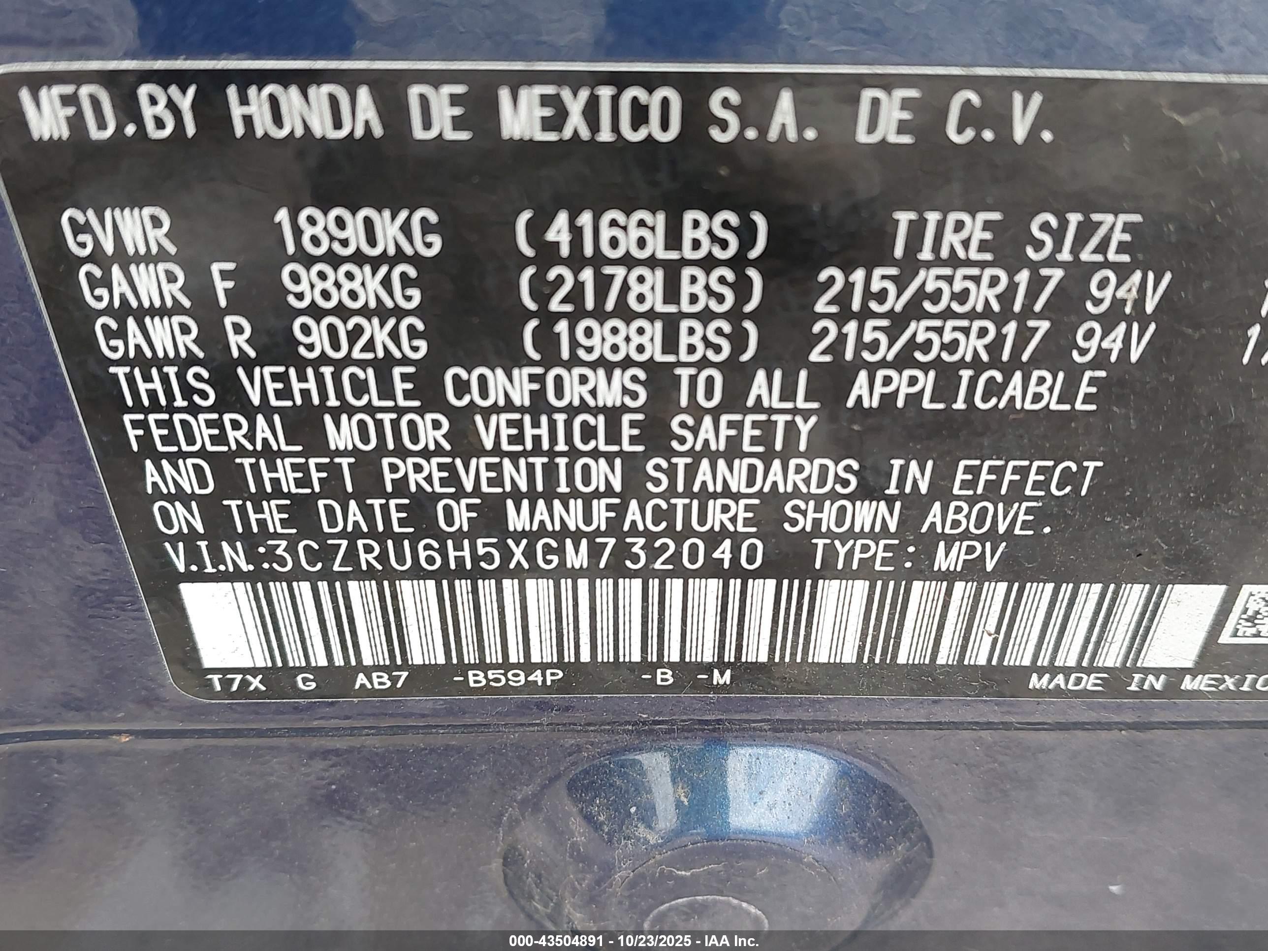 HONDA HR-V image 9
