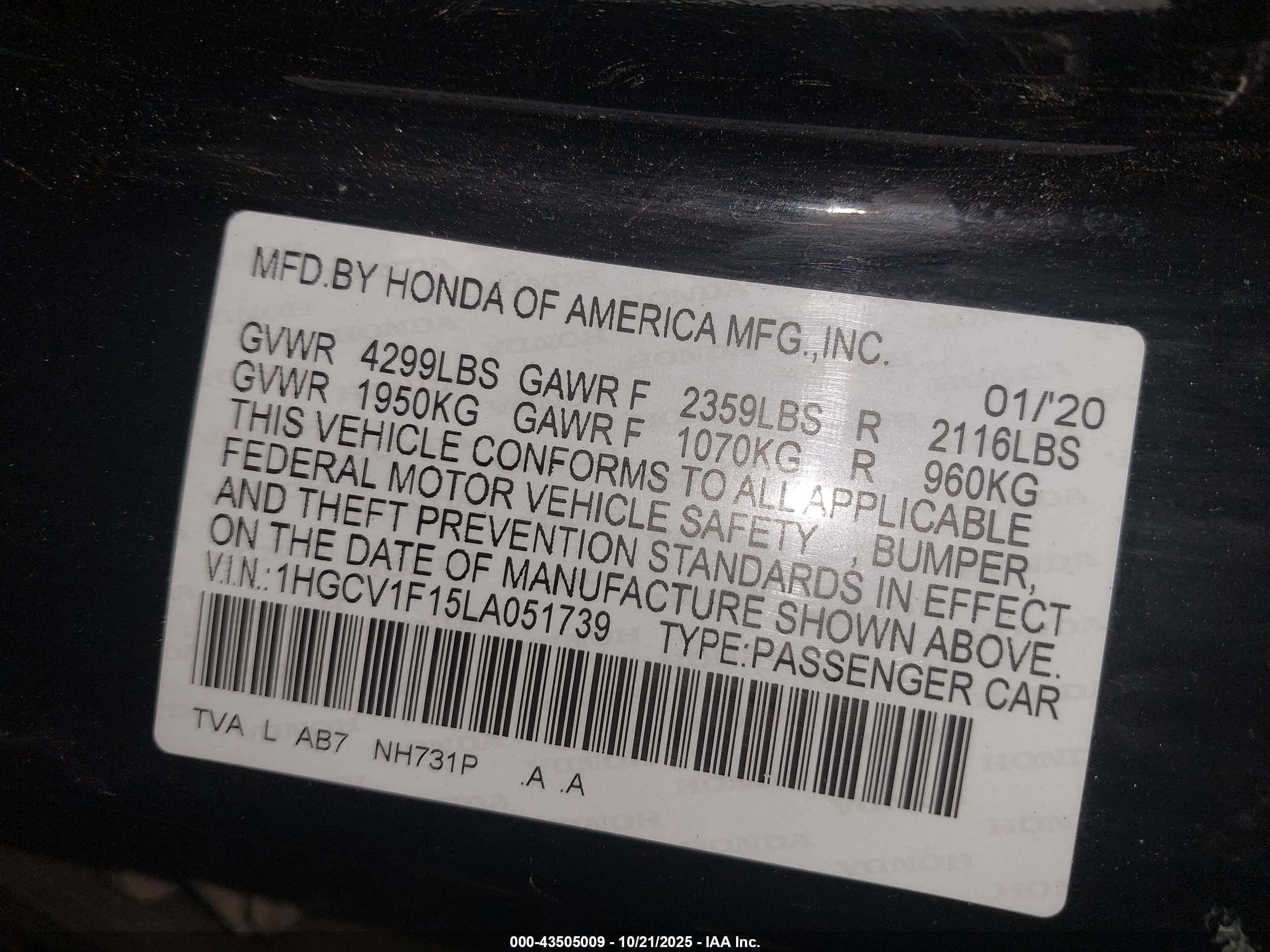 HONDA ACCORD image 9