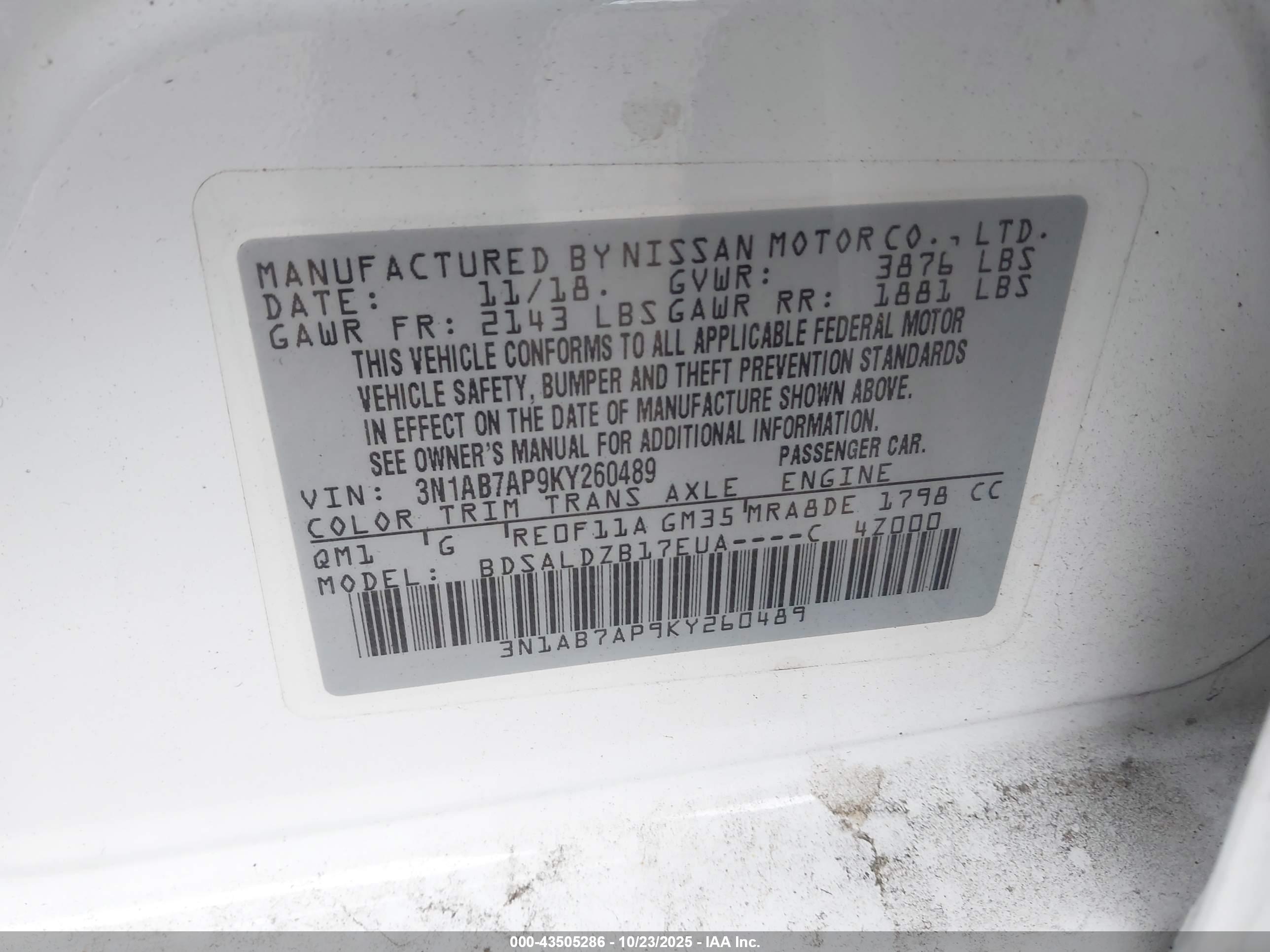 NISSAN SENTRA image 9