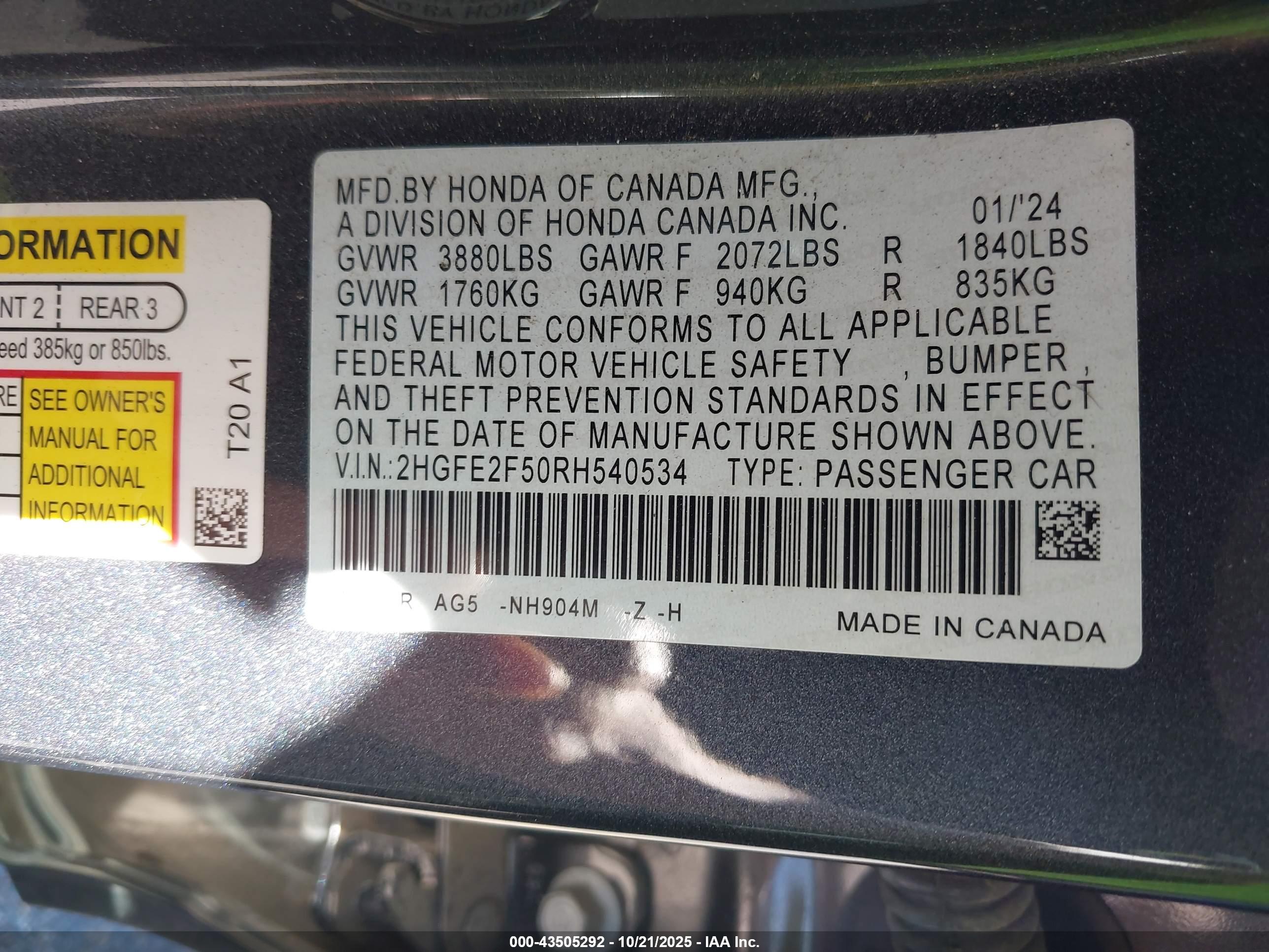 HONDA CIVIC image 9