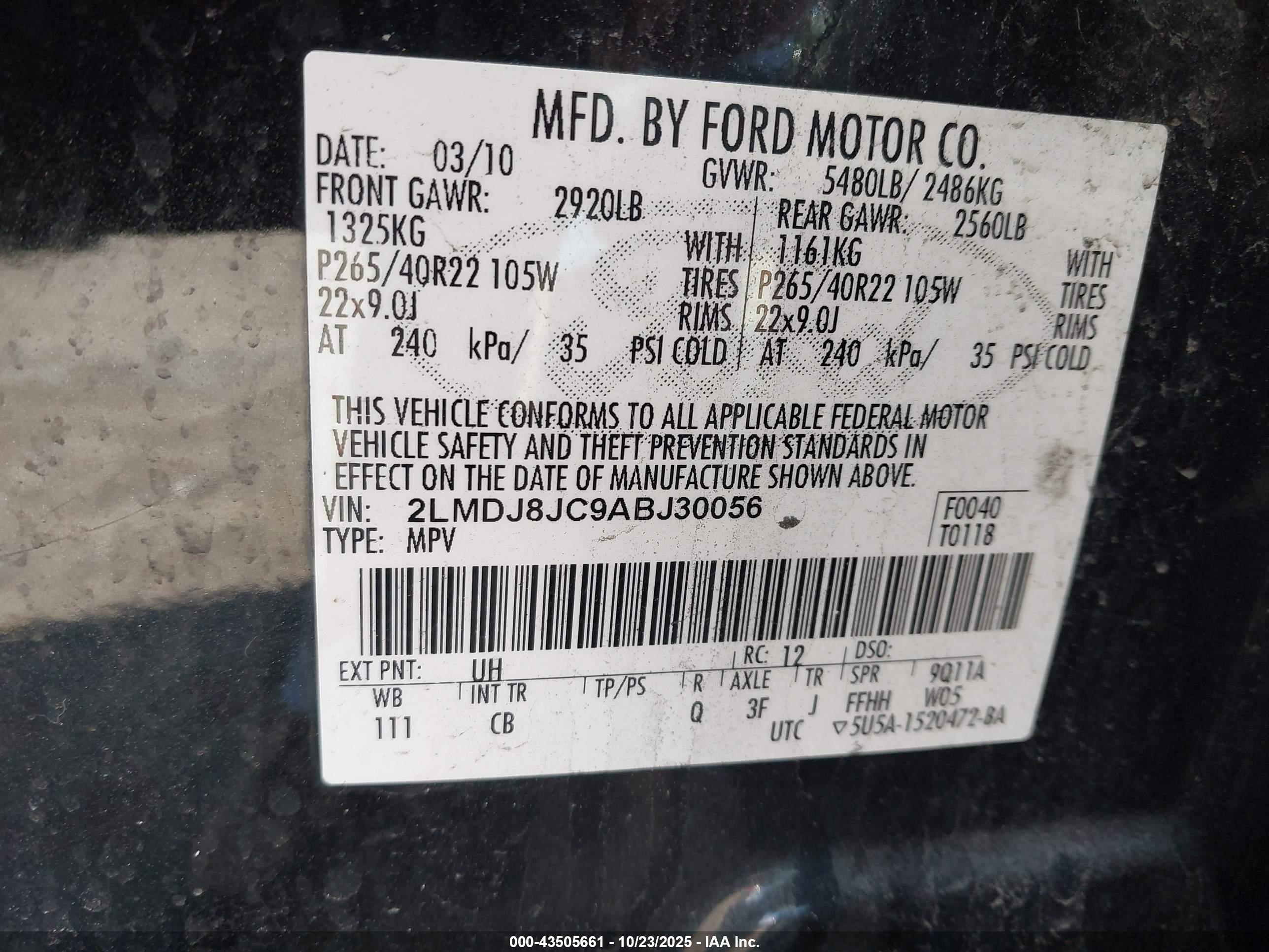 LINCOLN MKX image 9