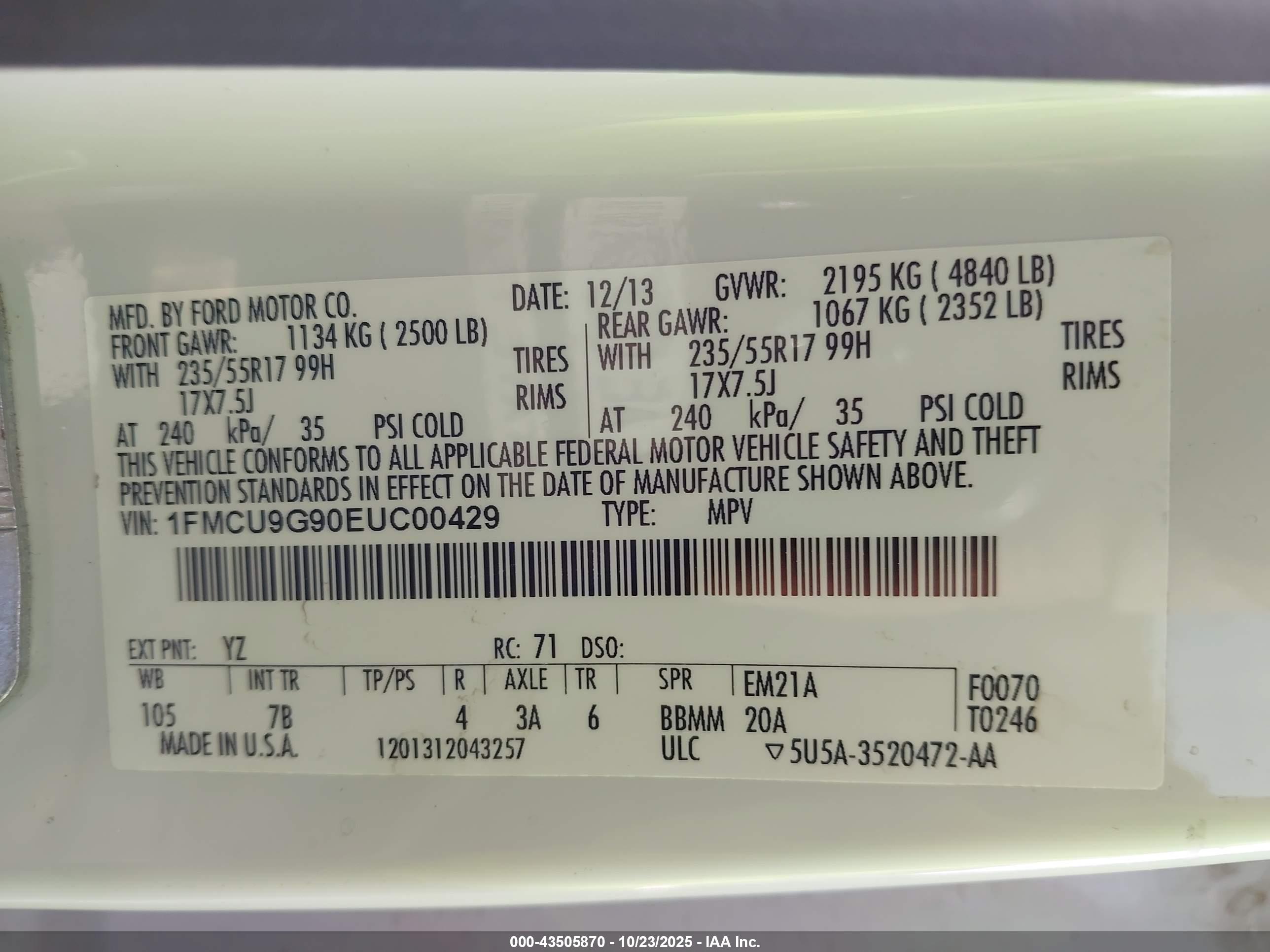 FORD ESCAPE image 9