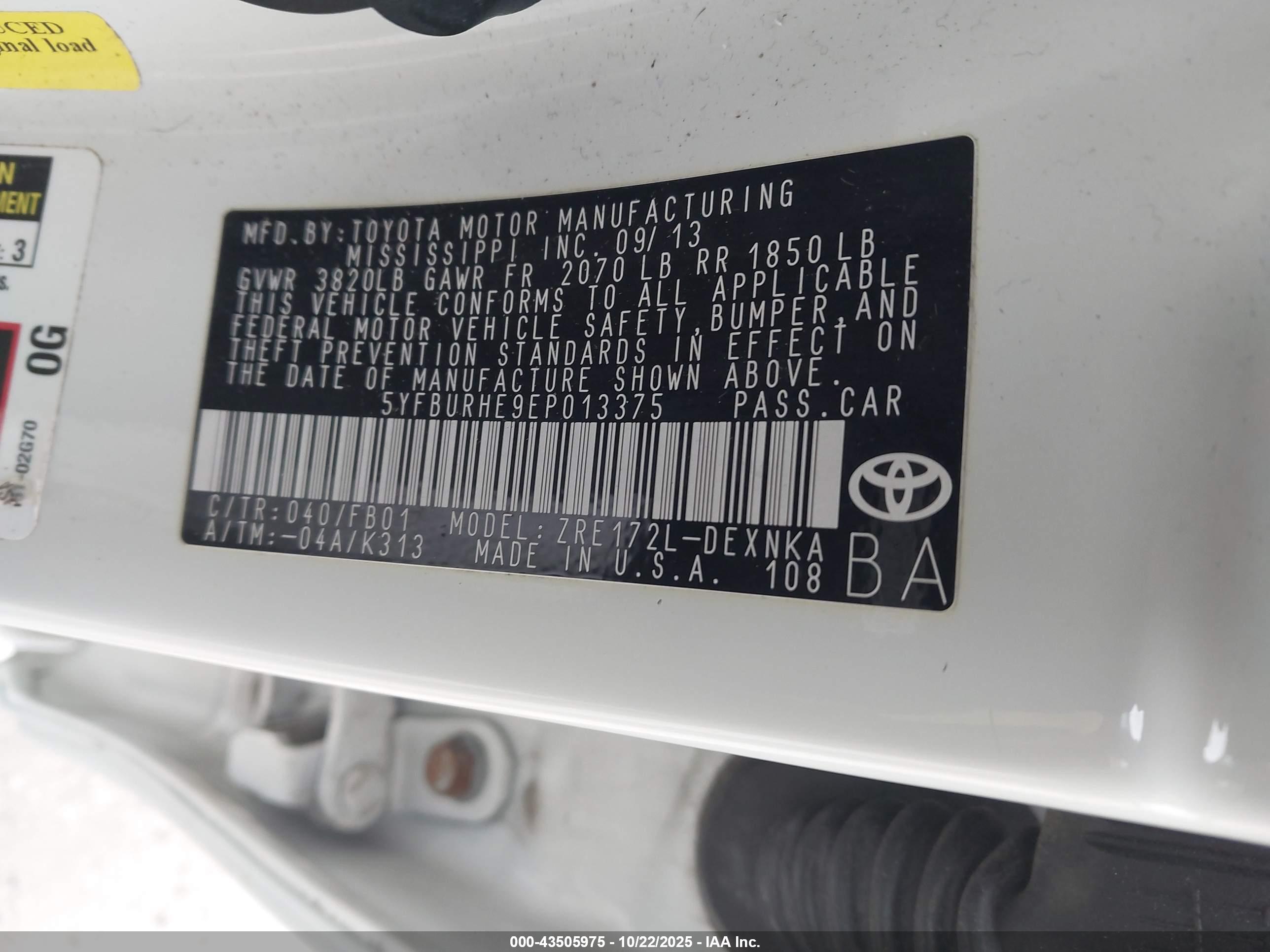 TOYOTA COROLLA image 9