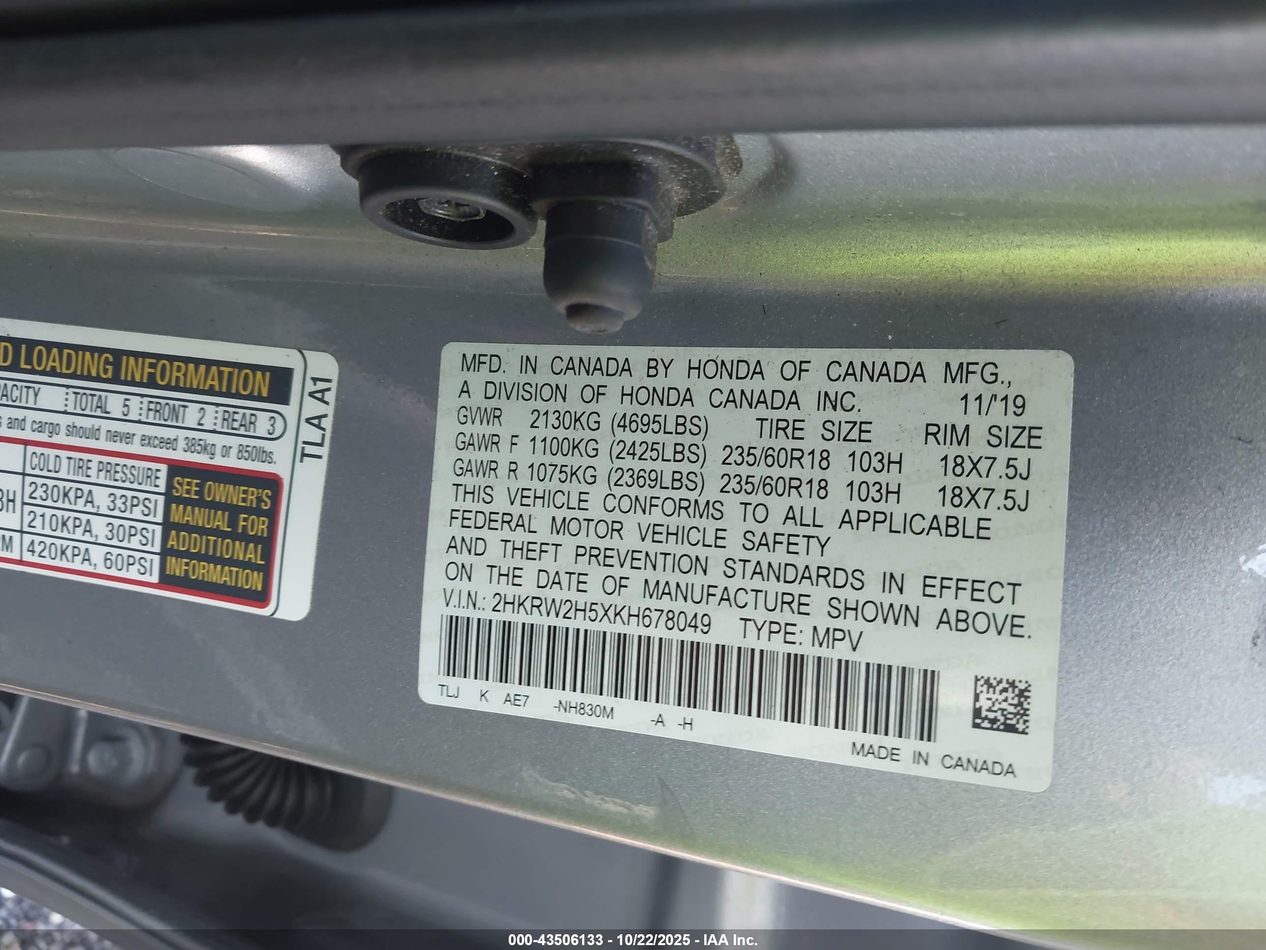 HONDA CR-V image 9