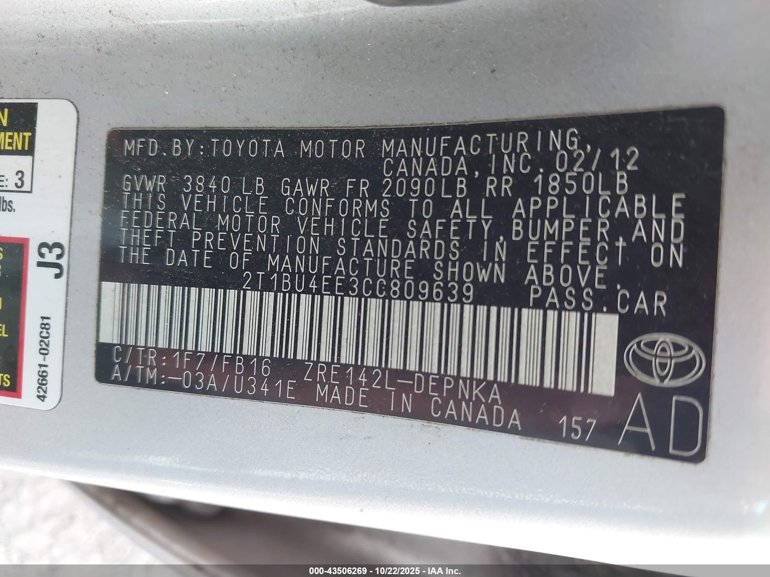 TOYOTA COROLLA image 9