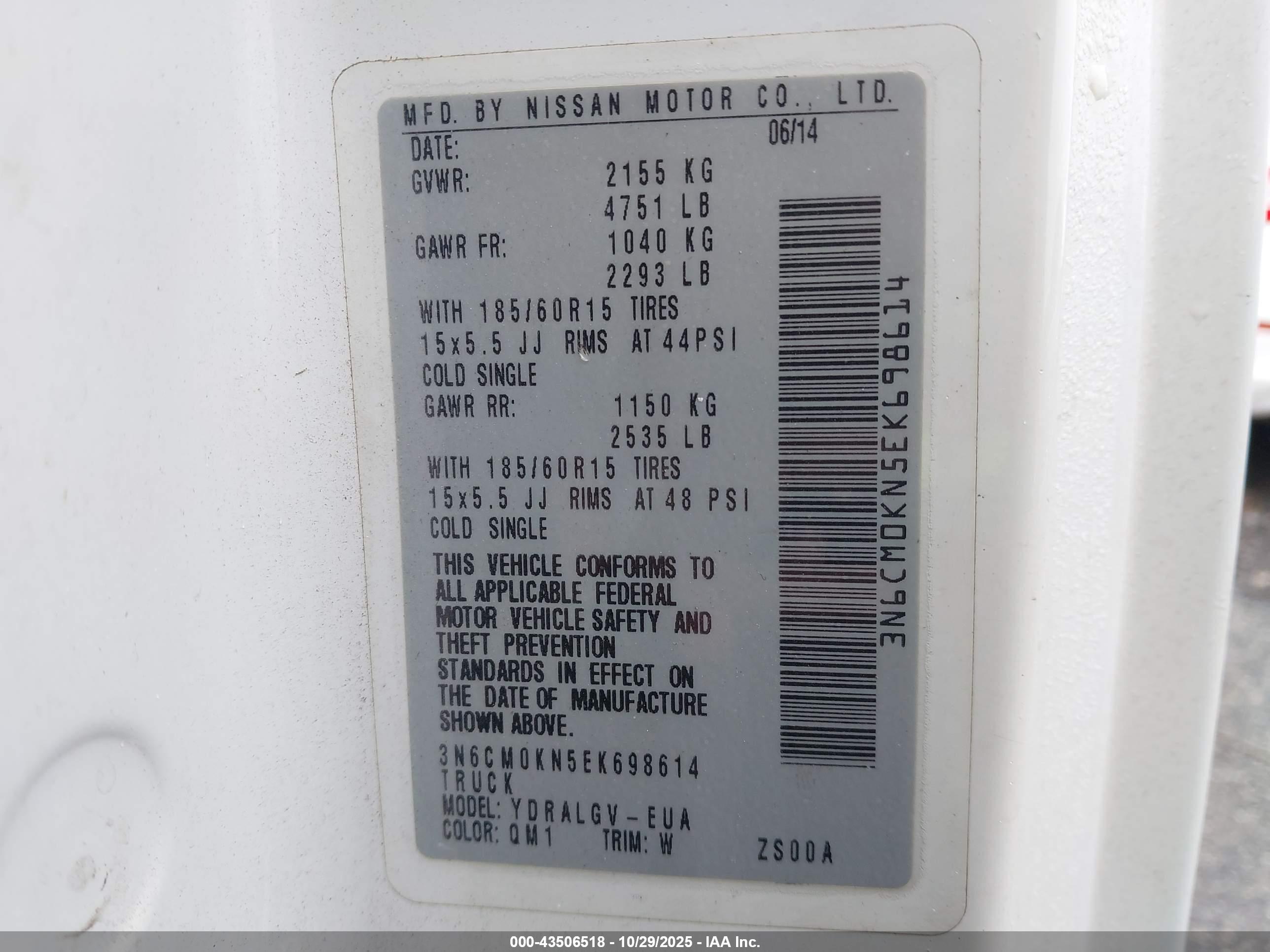 NISSAN NV200 image 9