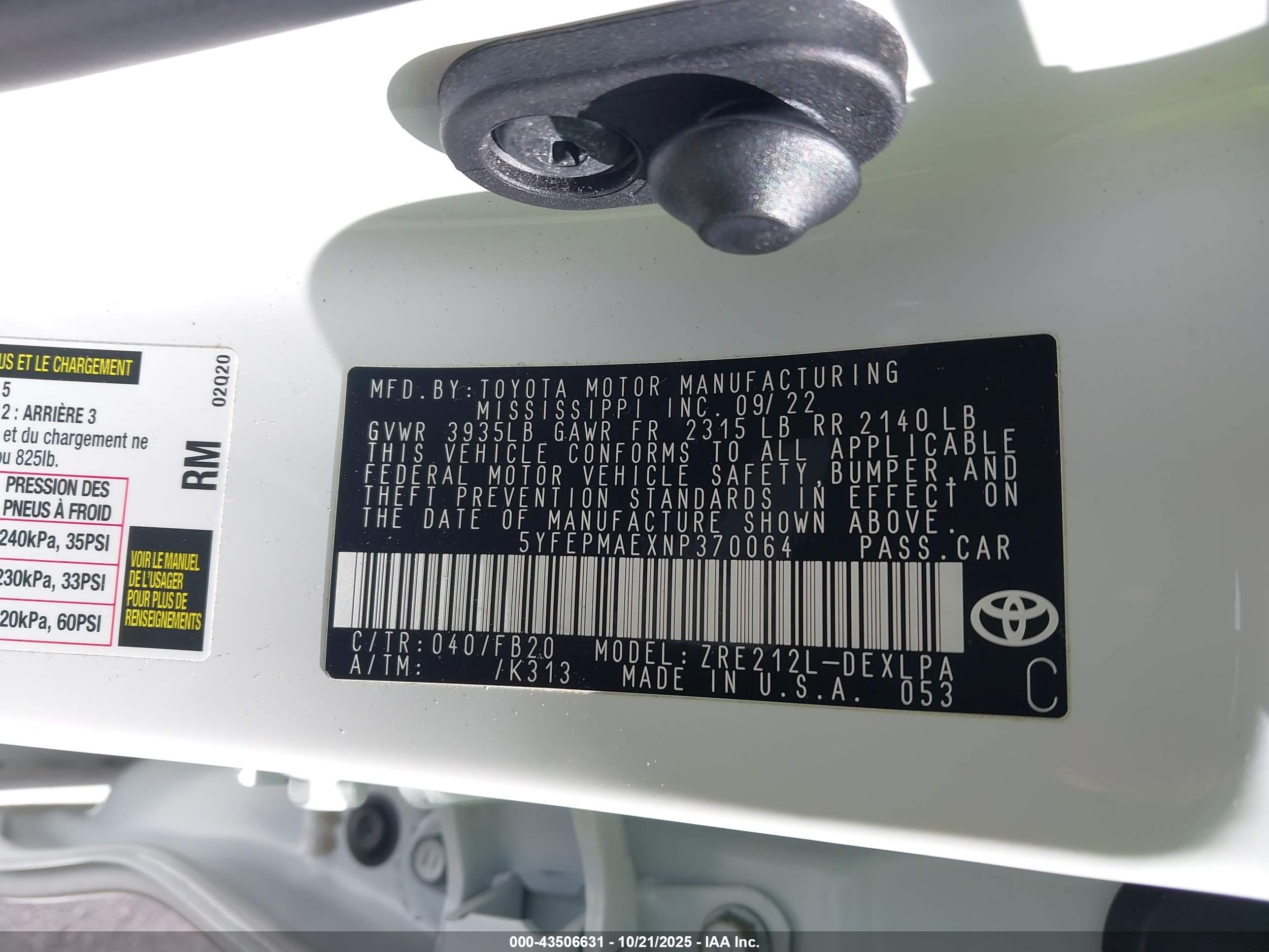 TOYOTA COROLLA image 9