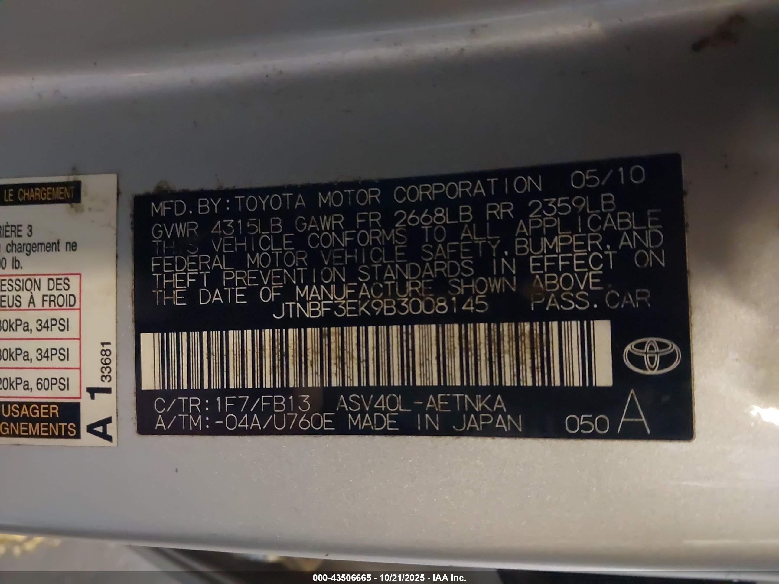 TOYOTA CAMRY image 9