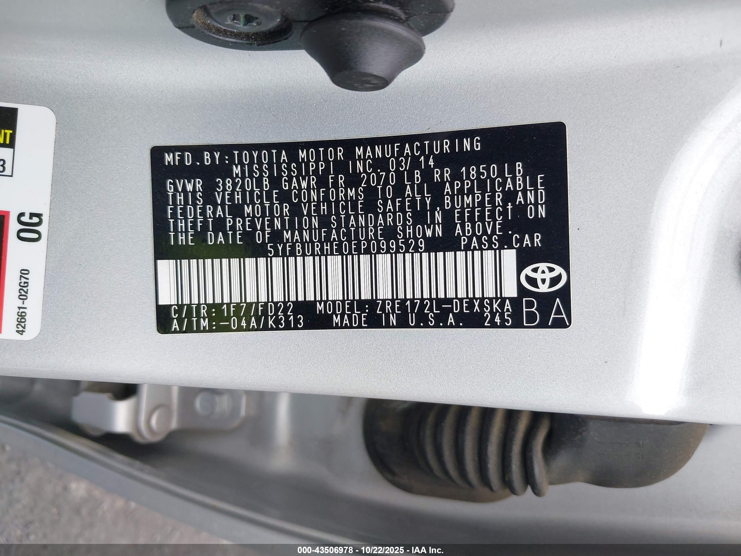 TOYOTA COROLLA image 9