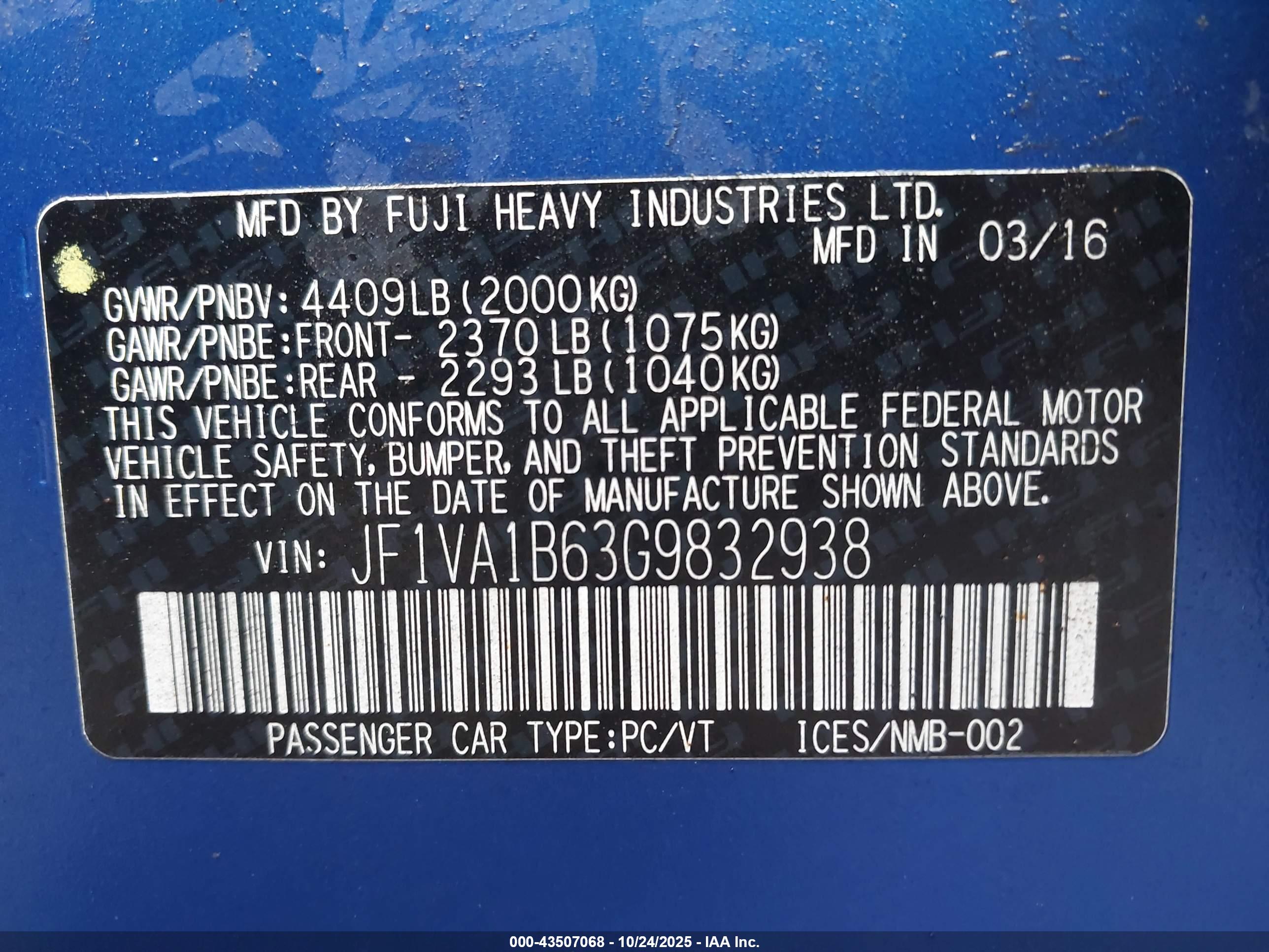 SUBARU WRX image 9