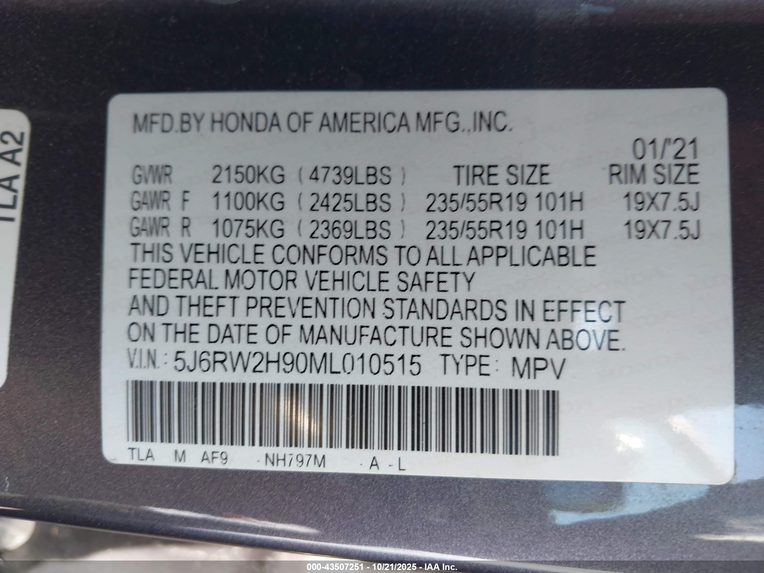 HONDA CR-V image 9