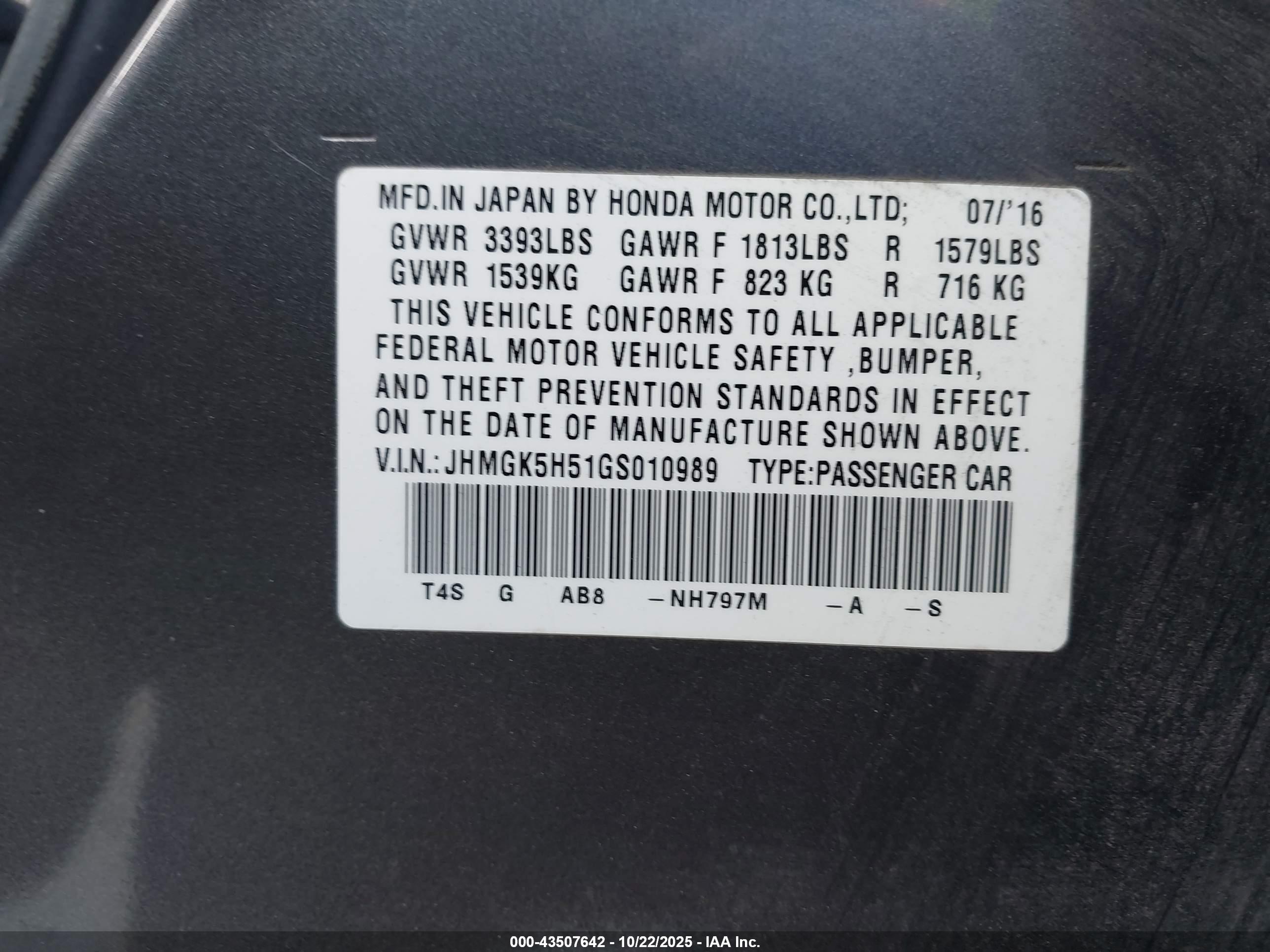 HONDA FIT image 9
