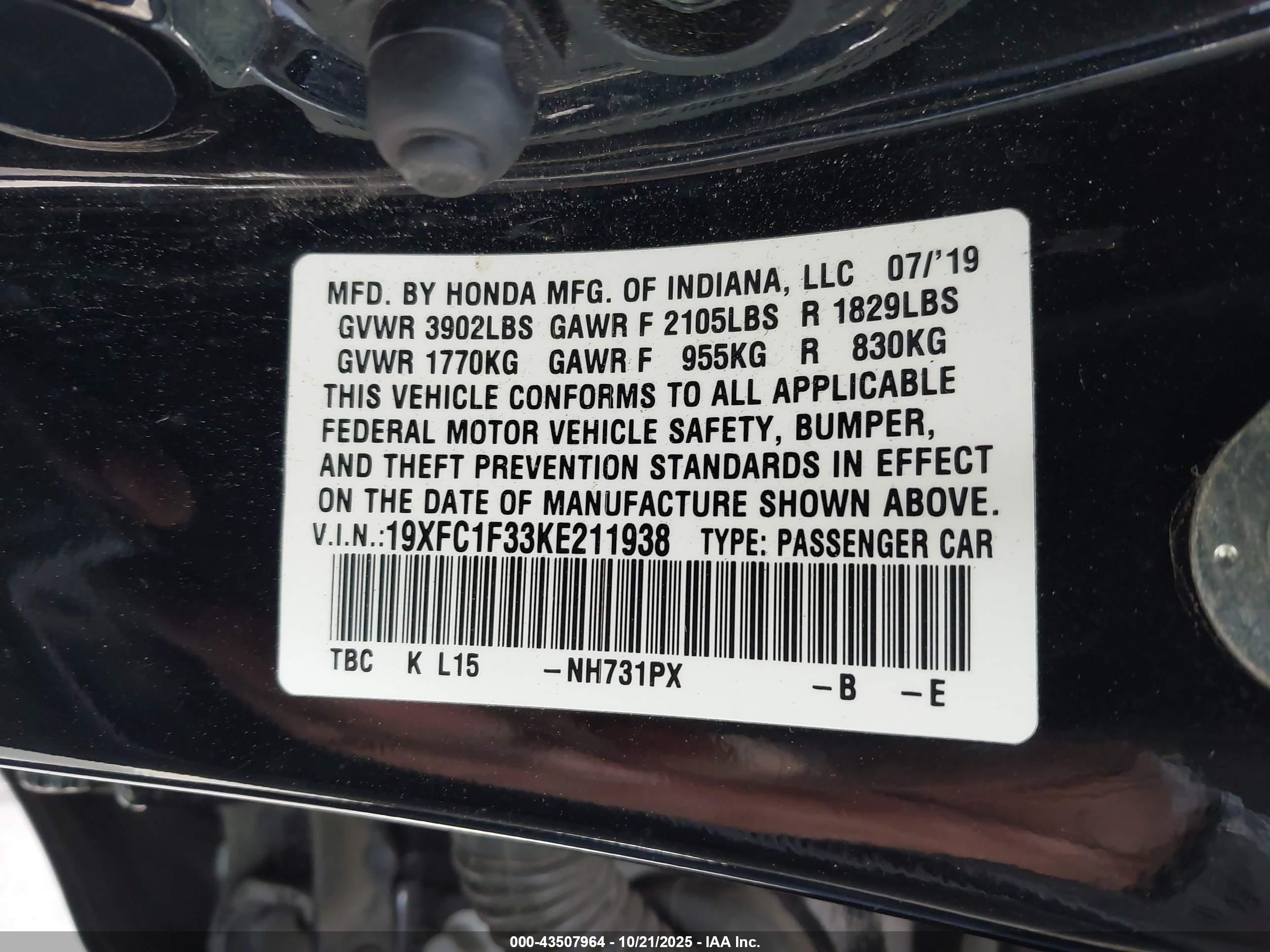 HONDA CIVIC image 9