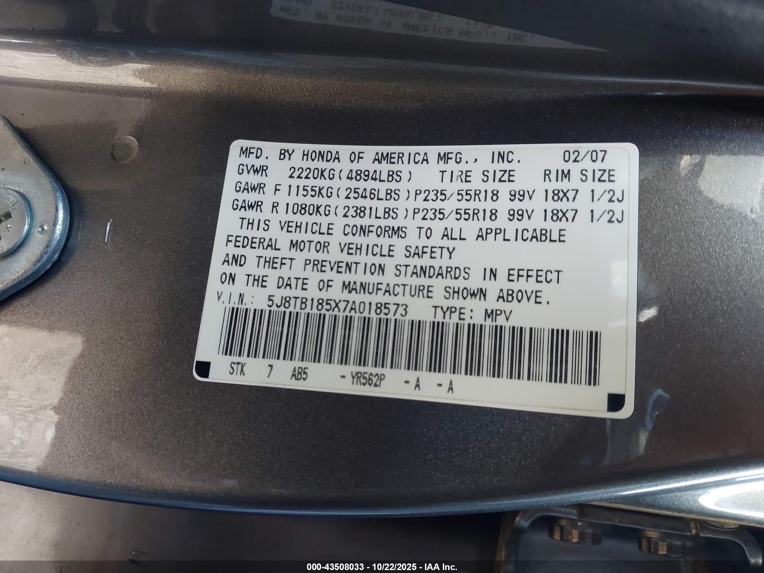 ACURA RDX image 9