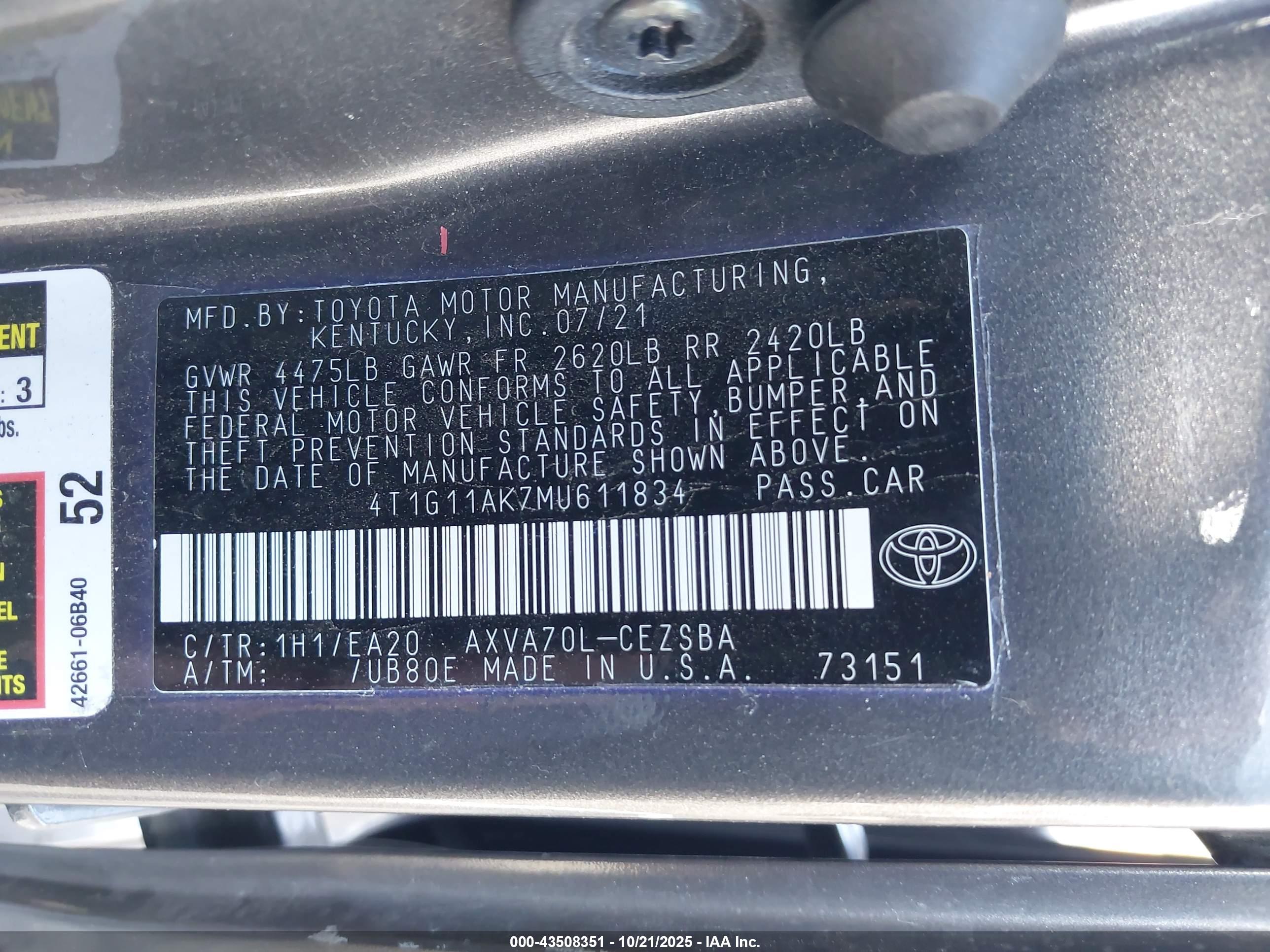 TOYOTA CAMRY image 9