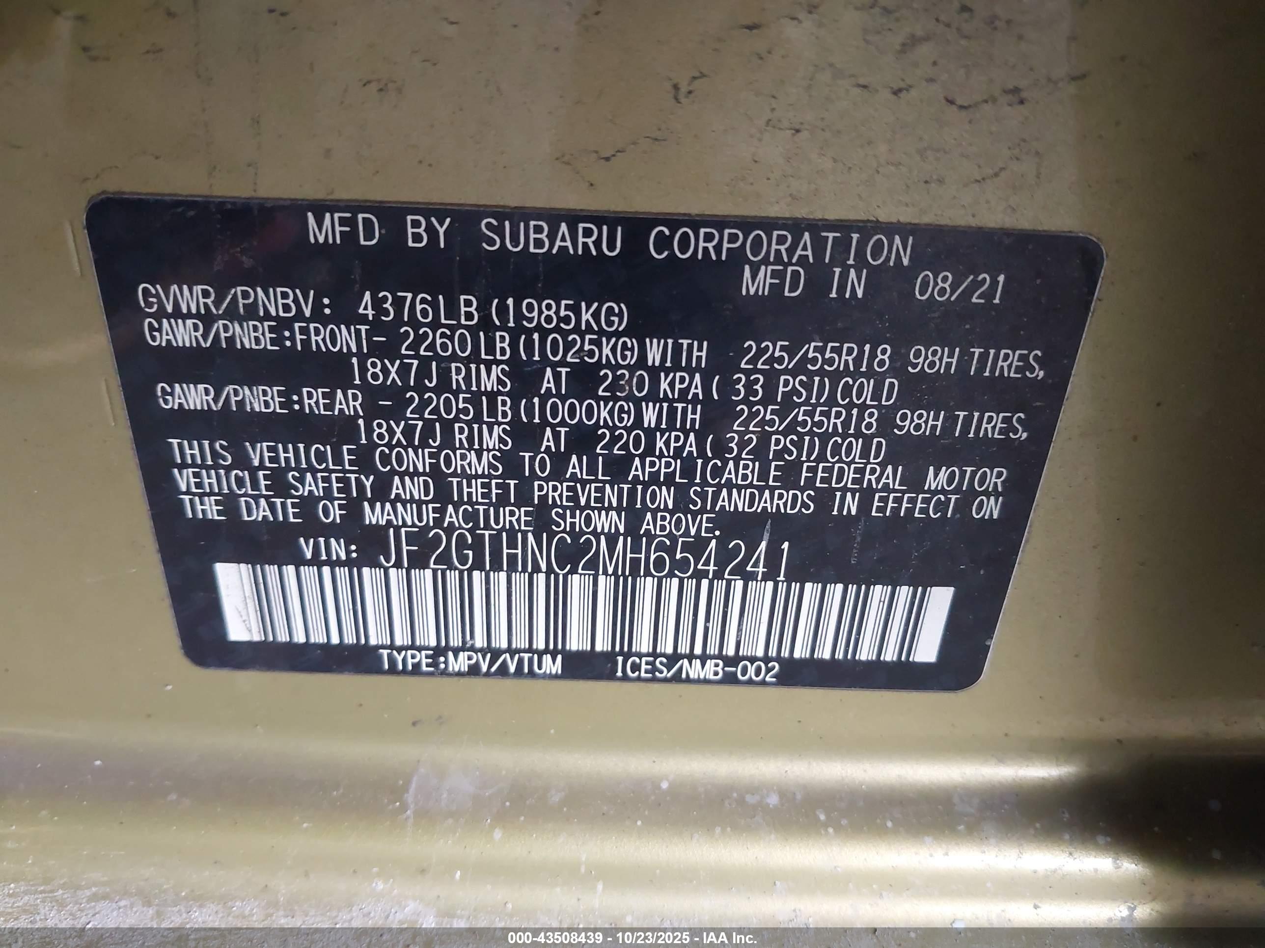 SUBARU CROSSTREK image 9