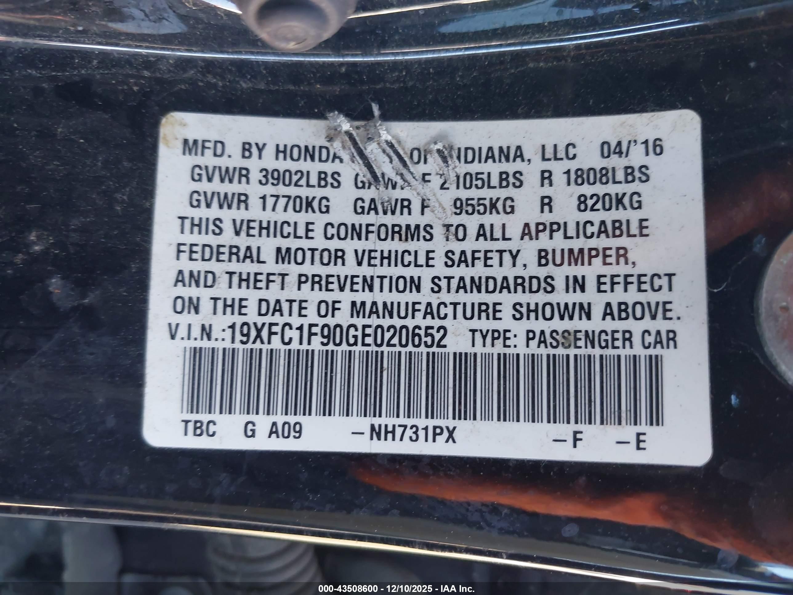 HONDA CIVIC image 9