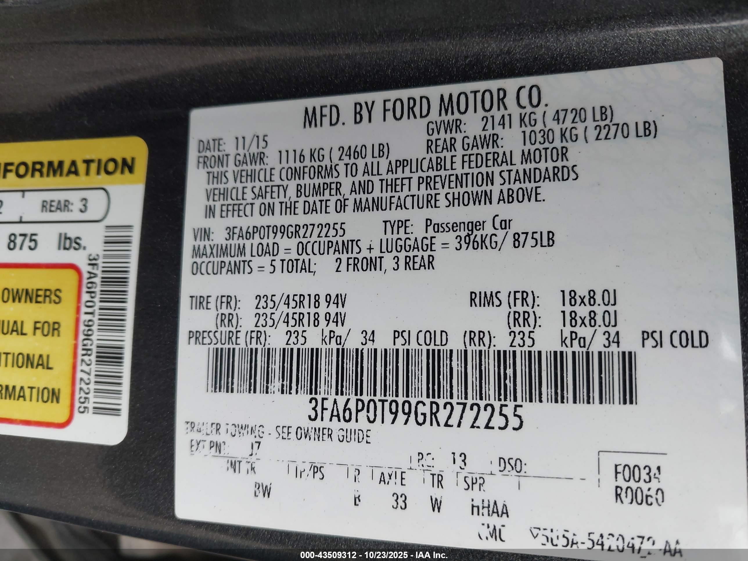 FORD FUSION image 9