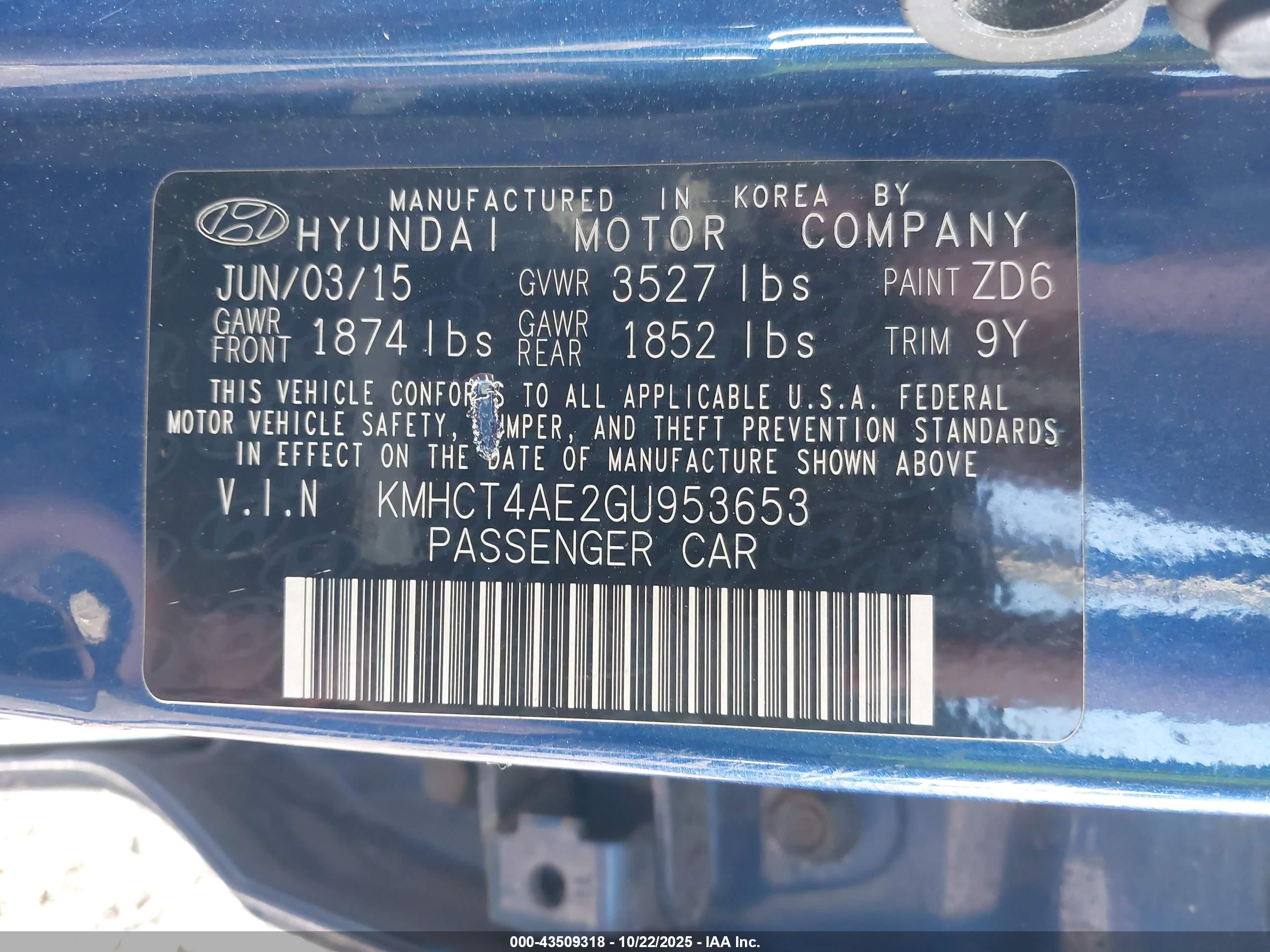 HYUNDAI ACCENT image 9