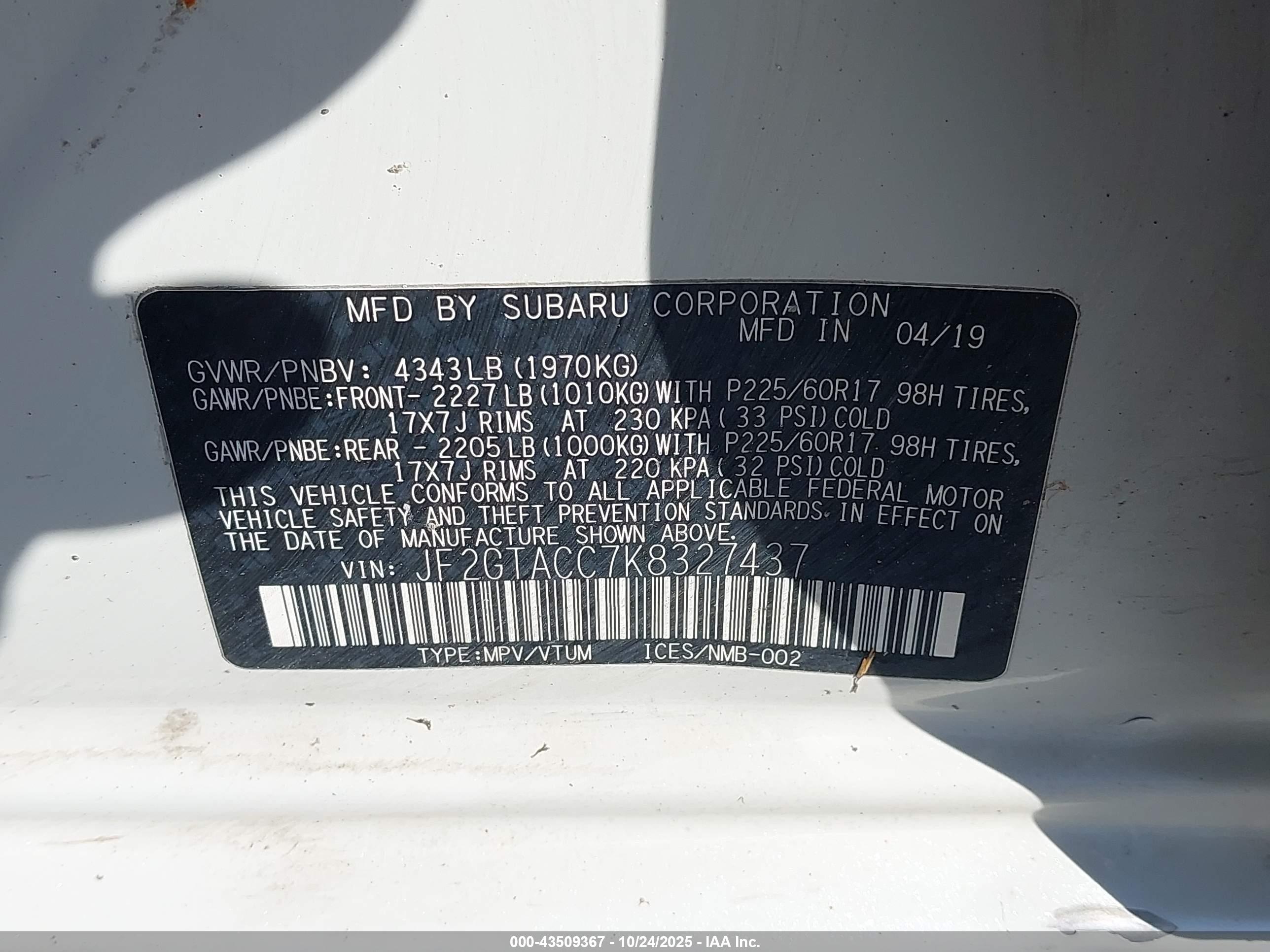 SUBARU CROSSTREK image 9