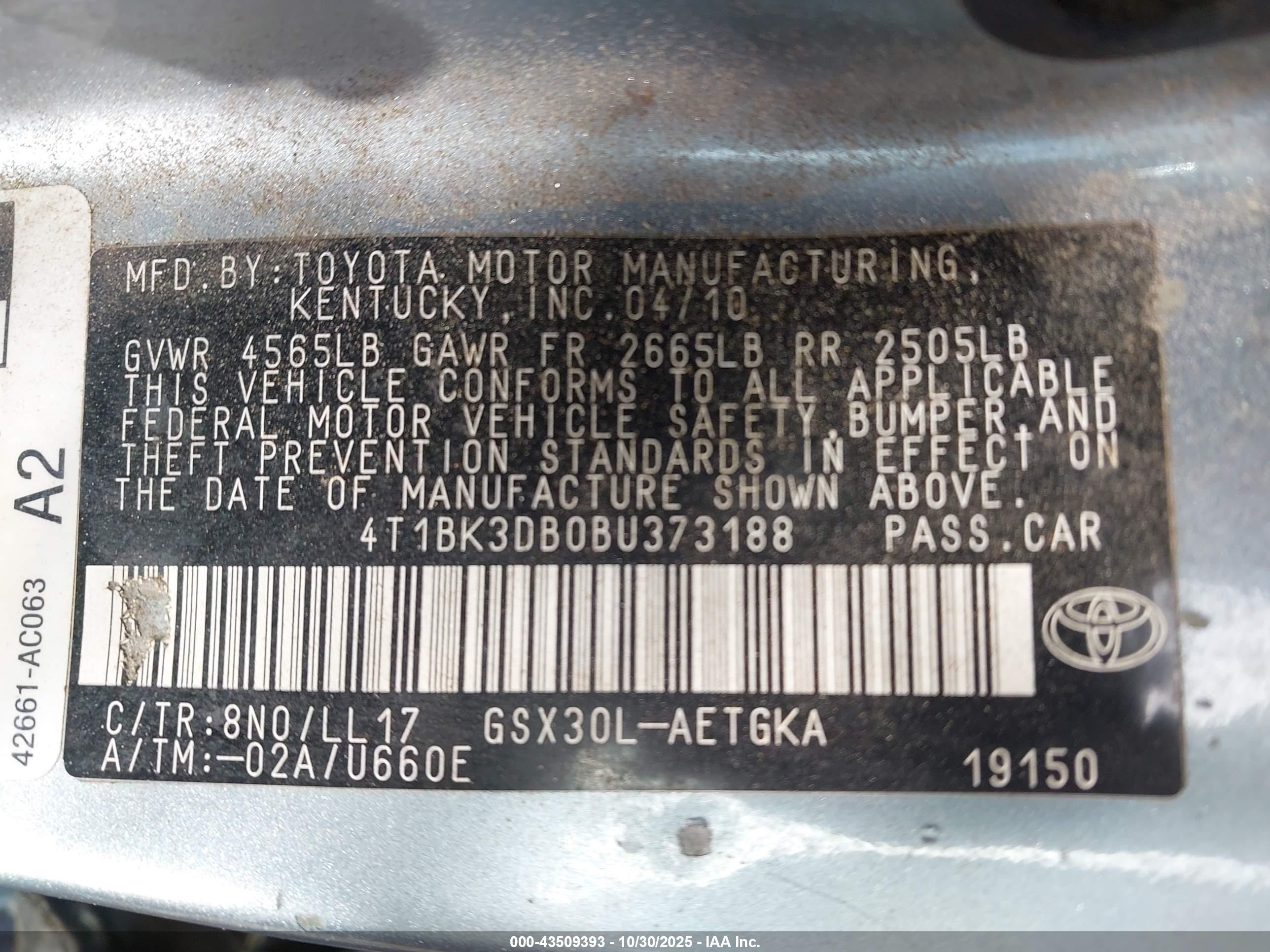 TOYOTA AVALON image 9