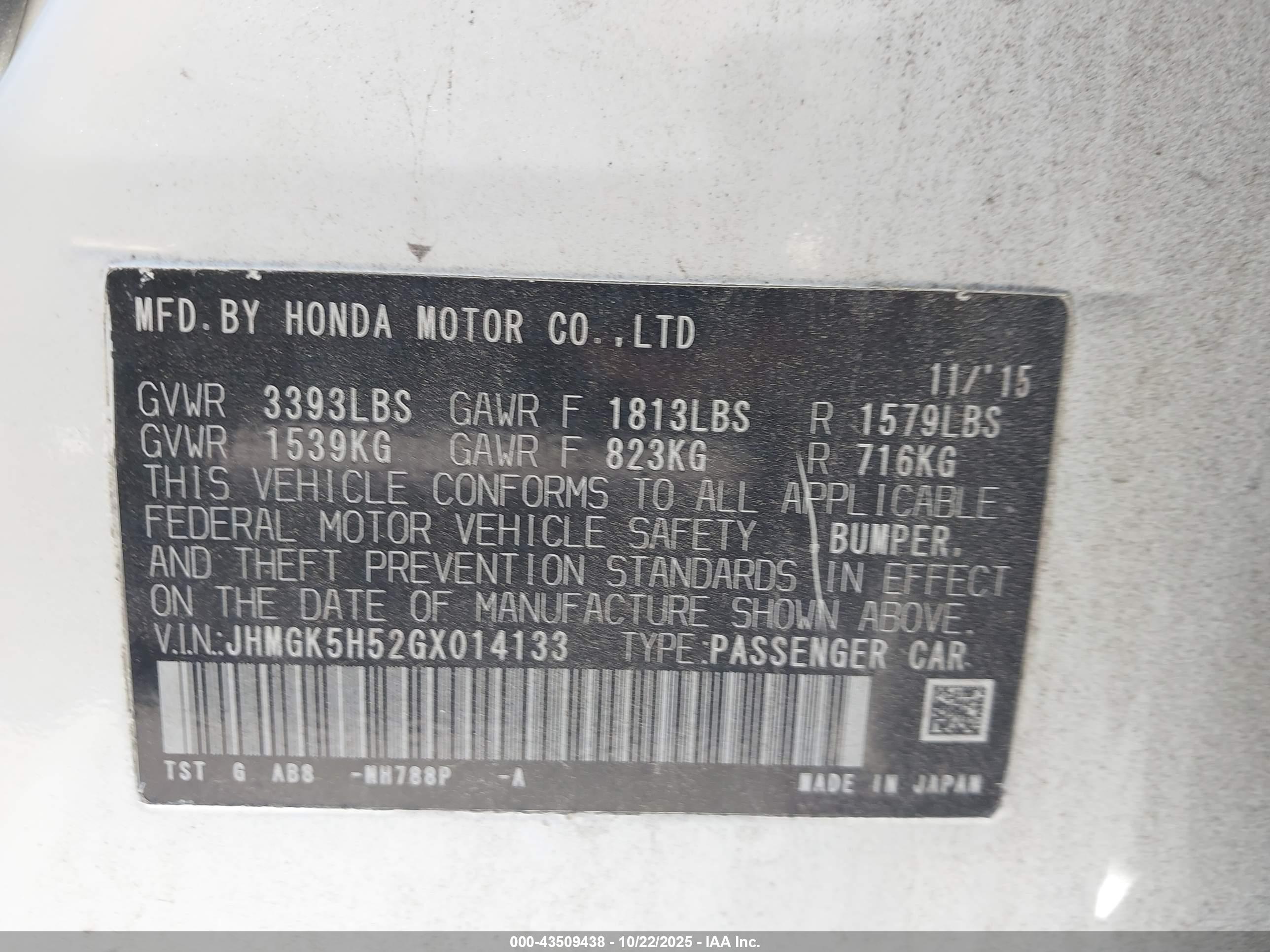 HONDA FIT image 9